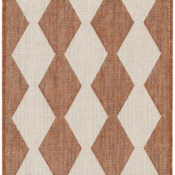 Nourison Positano POS04 Terracotta Area Rug