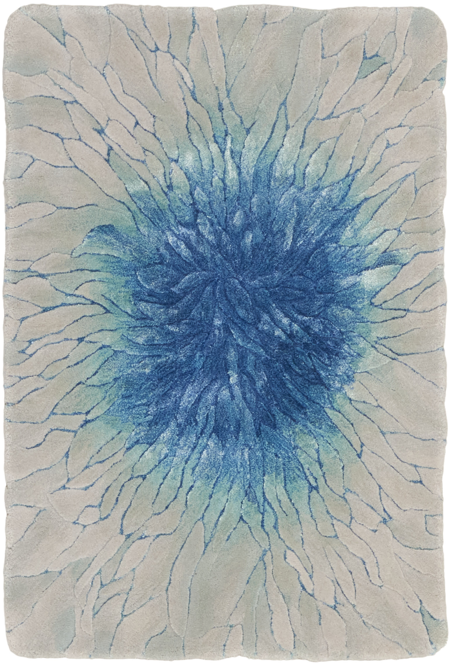 Nourison Prismatic PRS39 Blue Area Rug