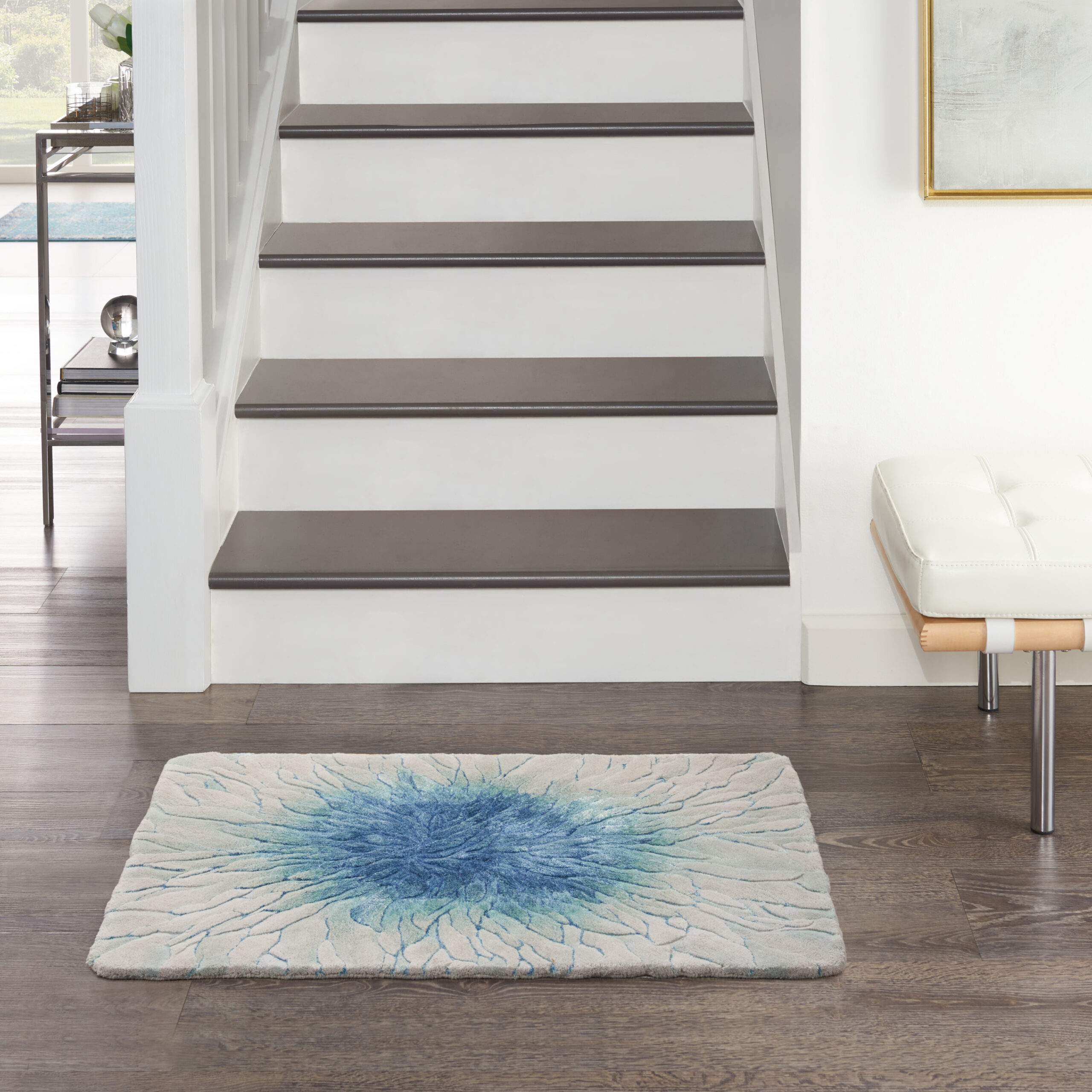 Nourison Prismatic PRS39 Blue Area Rug - Image 5