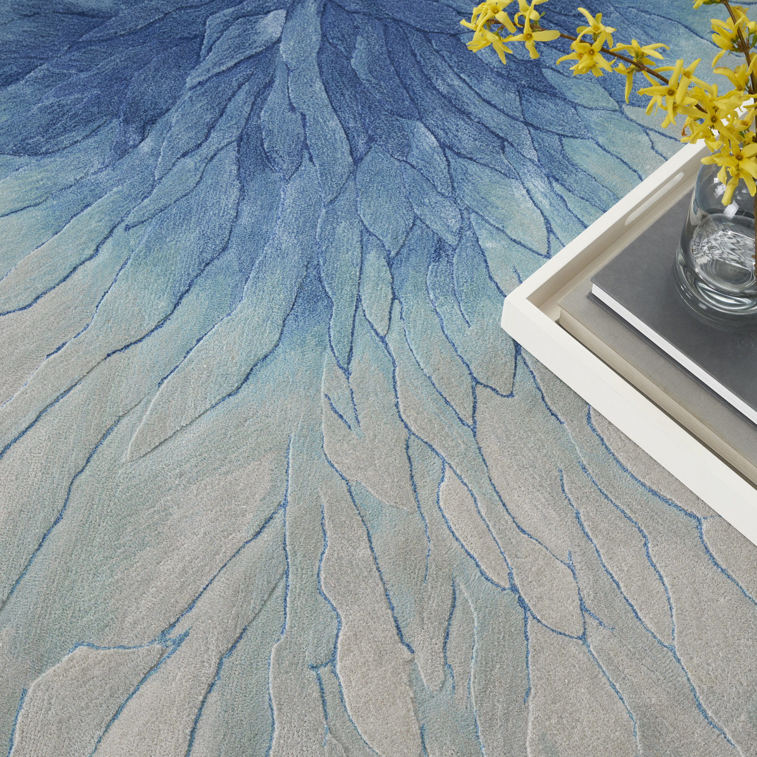 Nourison Prismatic PRS39 Blue Area Rug - Image 6