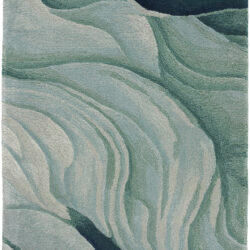 Nourison Prismatic PRS42 Silver Green Area Rug