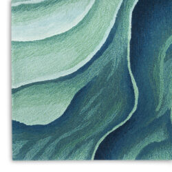 Alternative view of Nourison Prismatic PRS42 Silver Green Area Rug