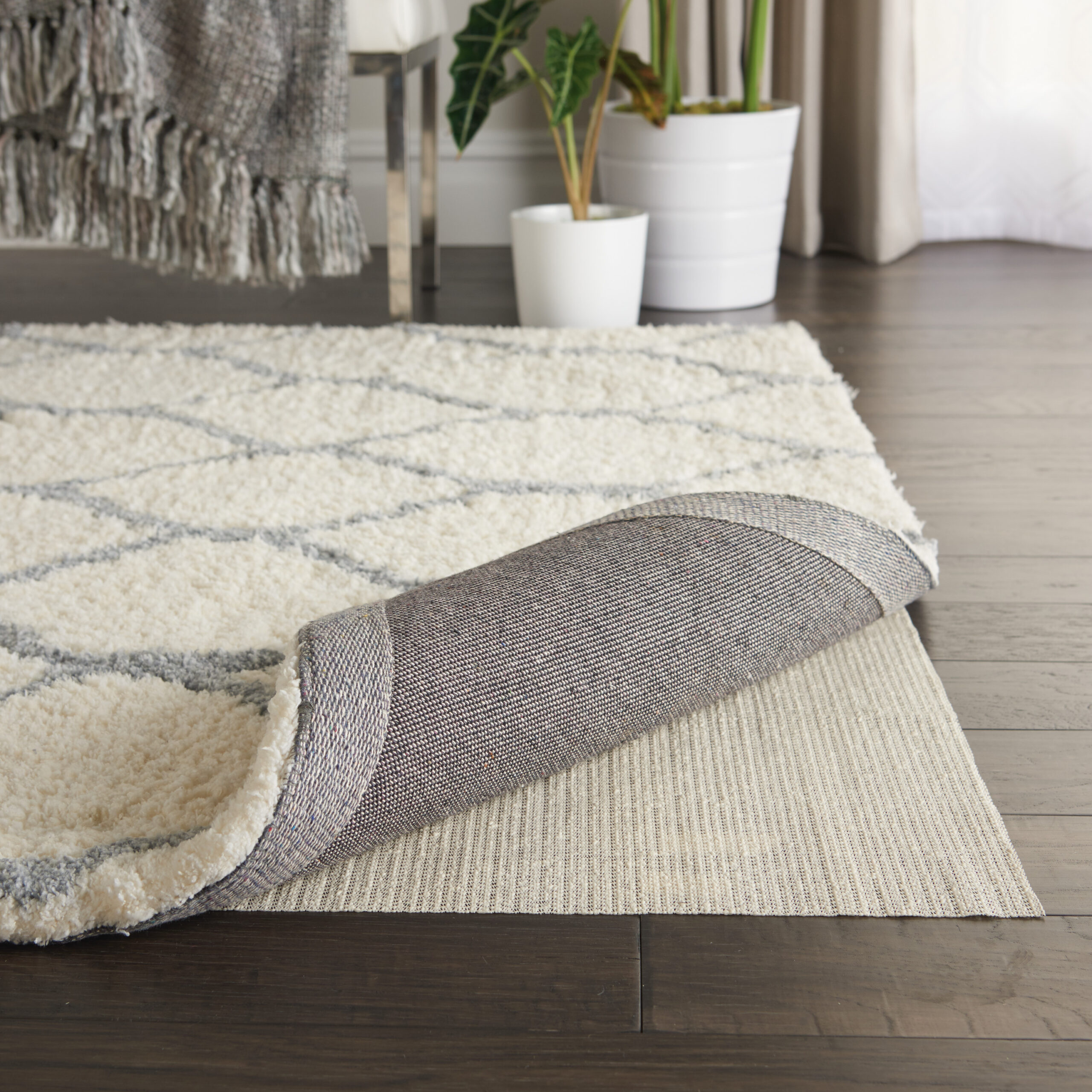 Nourison Shiftloc Pad PS21 Ivory Area Rug - Image 3