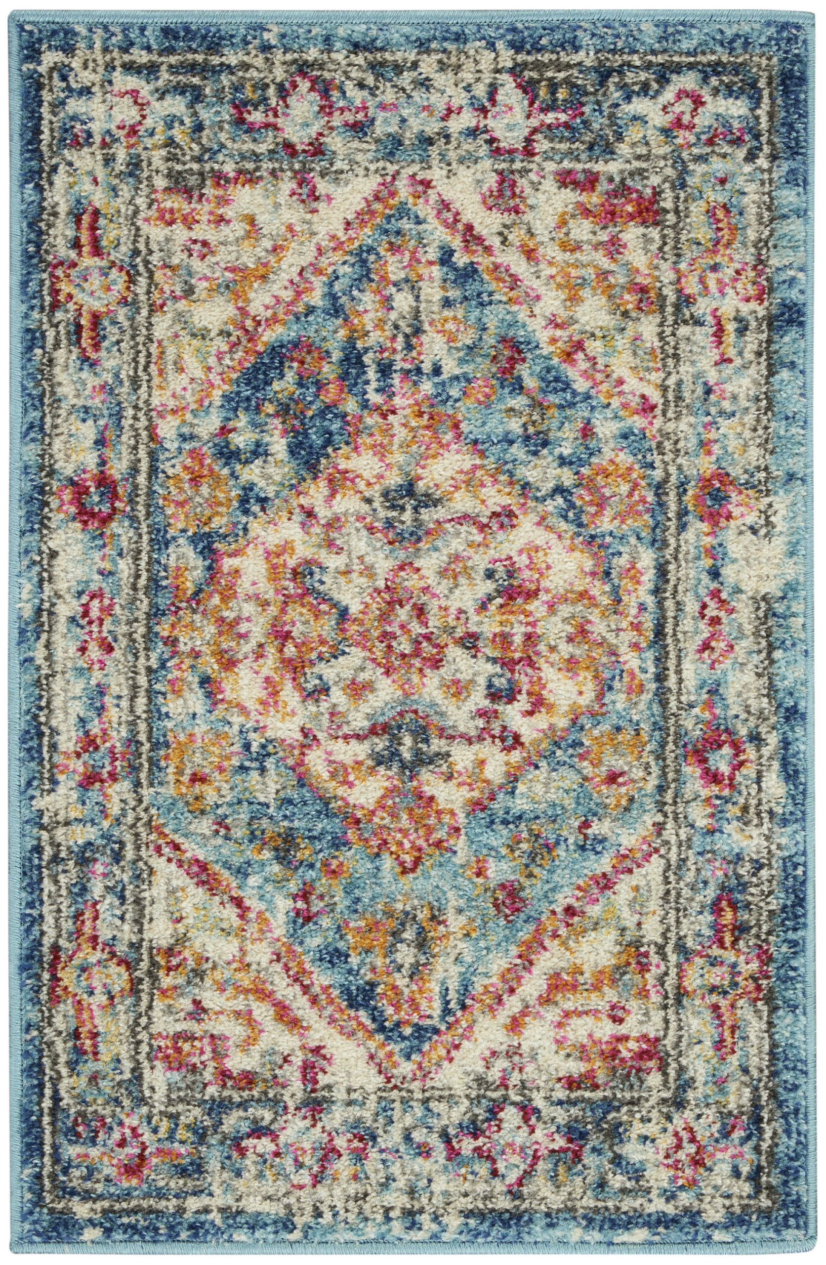 Nourison Passion PSN23 Ivory Light Blue Area Rug