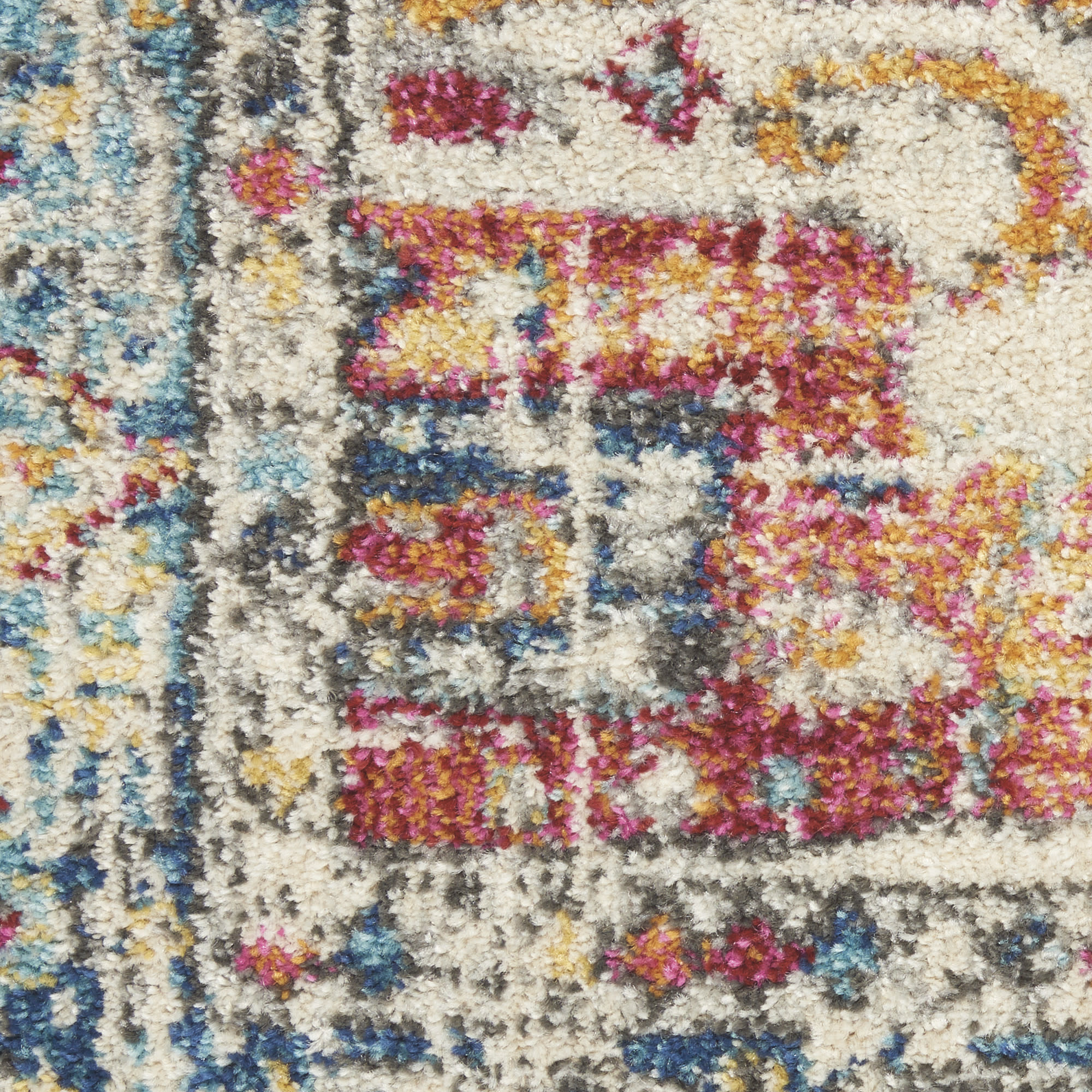Nourison Passion PSN23 Ivory Light Blue Area Rug - Image 4