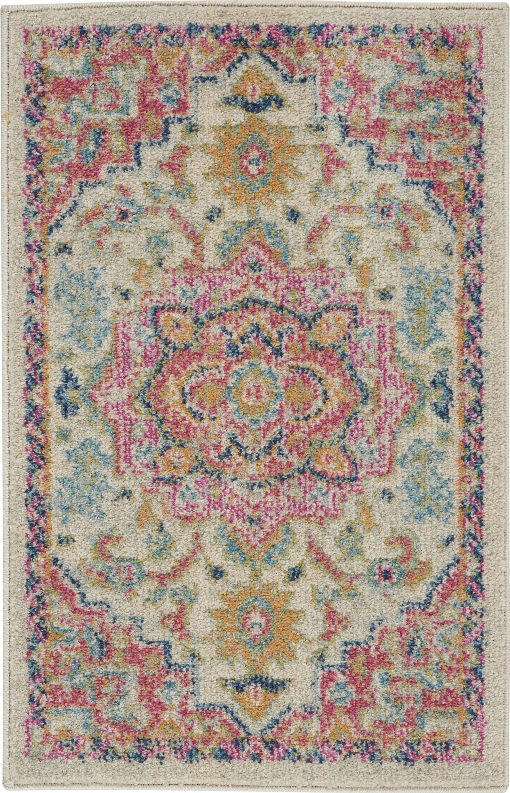 Nourison Passion PSN25 Ivory Pink Area Rug