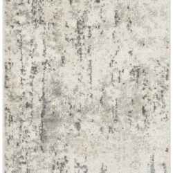 Nourison Quarry QUA01 Ivory Blue Grey Area Rug