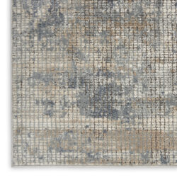Alternative view of Nourison Quarry QUA02 Blue Beige Area Rug