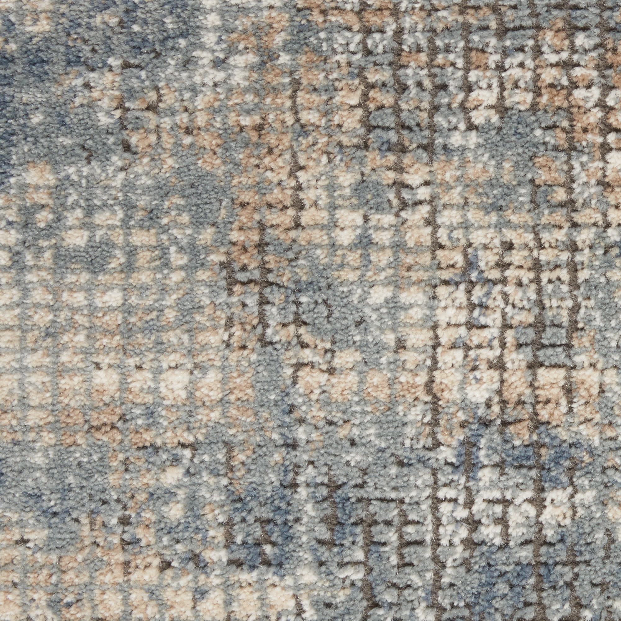 Nourison Quarry QUA02 Blue Beige Area Rug - Image 4