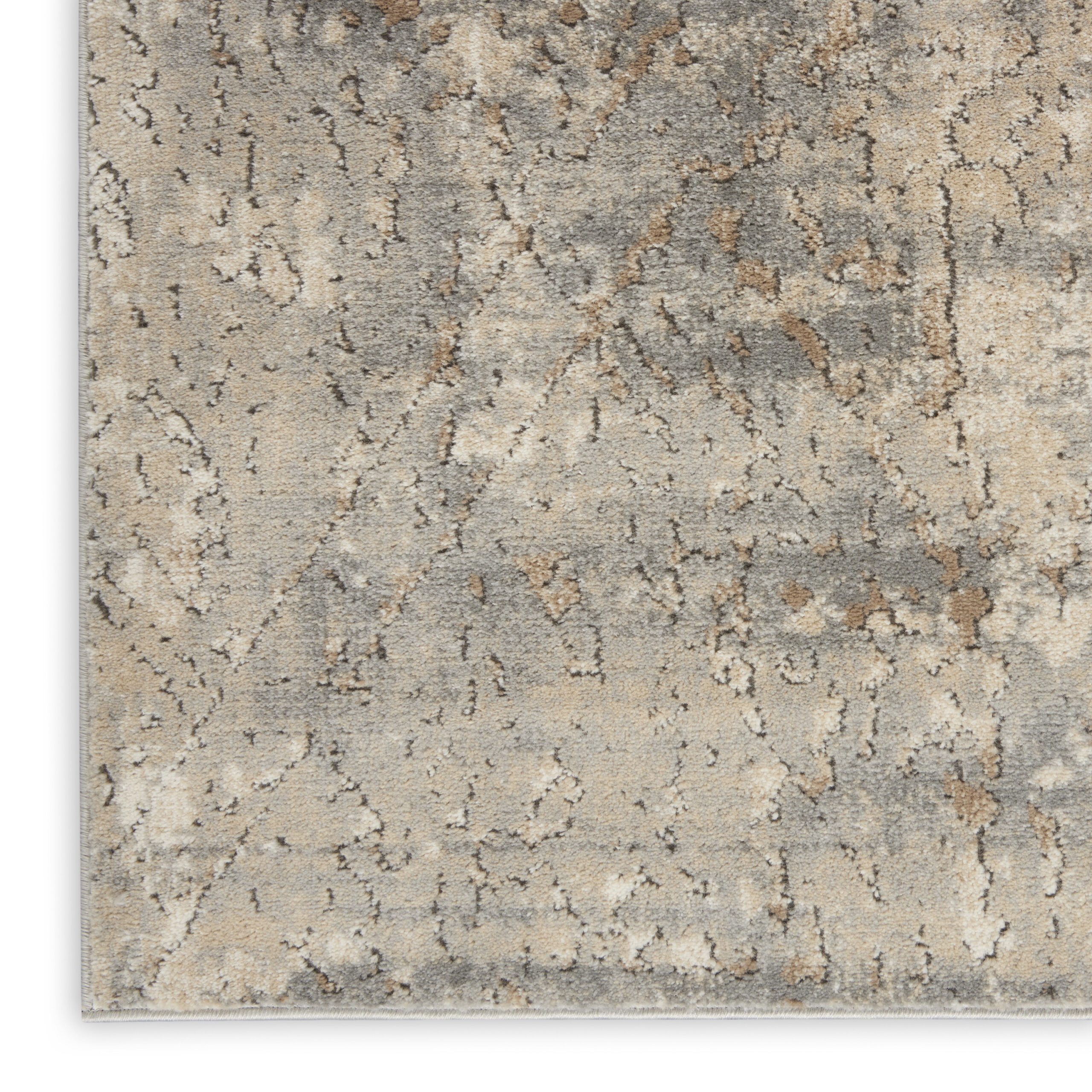 Nourison Quarry QUA03 Beige Grey Area Rug - Image 2
