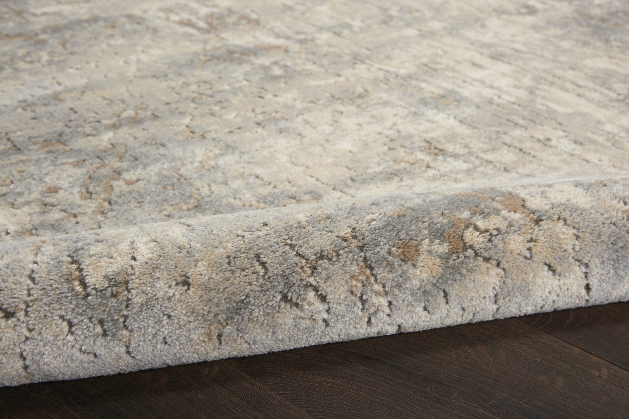 Nourison Quarry QUA03 Beige Grey Area Rug - Image 3