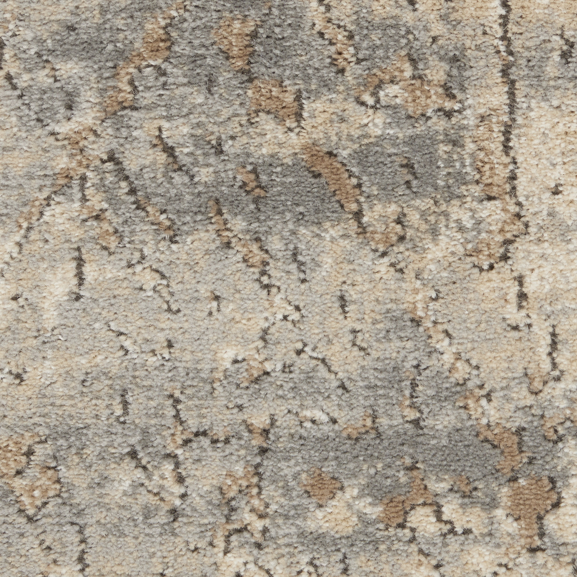 Nourison Quarry QUA03 Beige Grey Area Rug - Image 4
