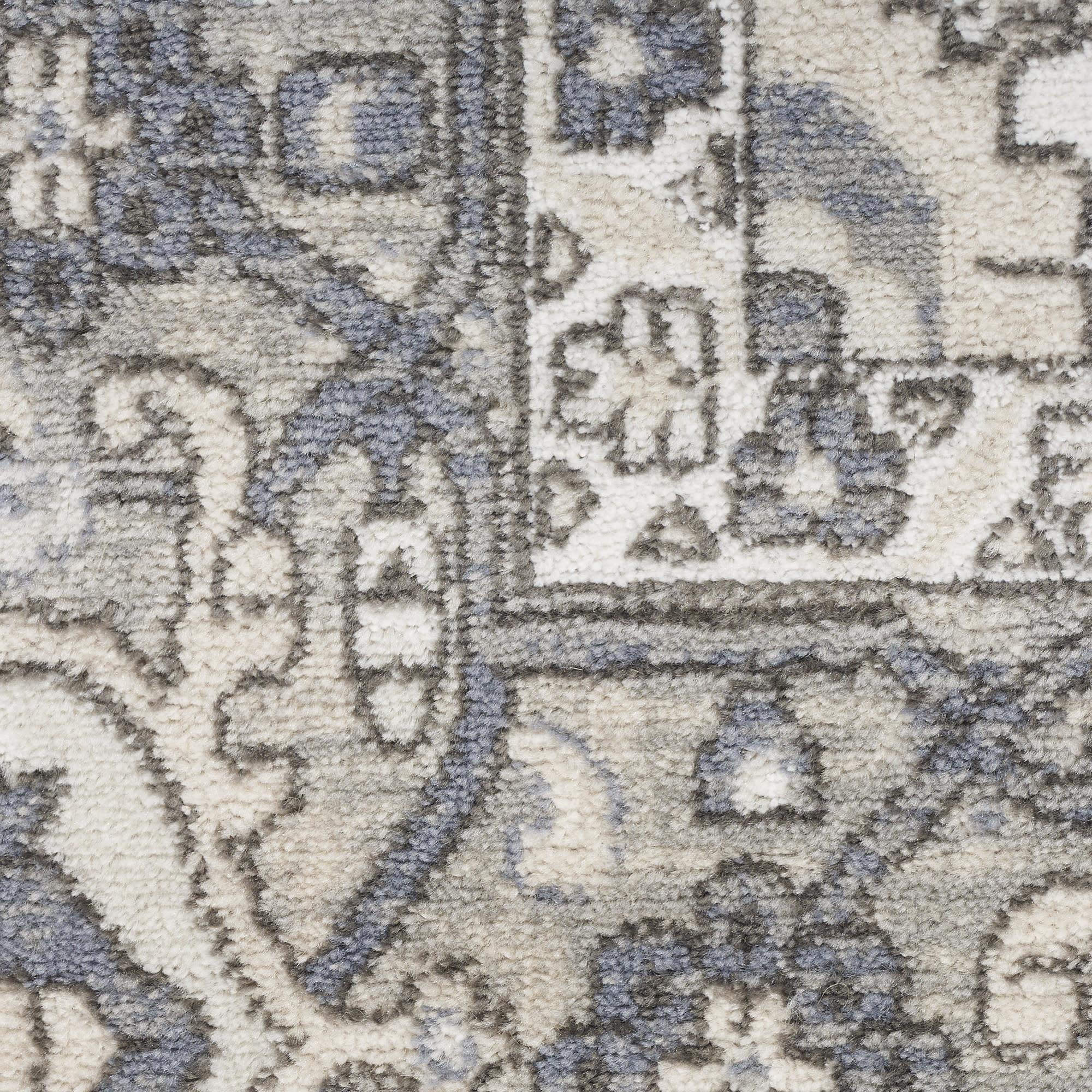 Nourison Quarry QUA05 Ivory Blue Area Rug - Image 4