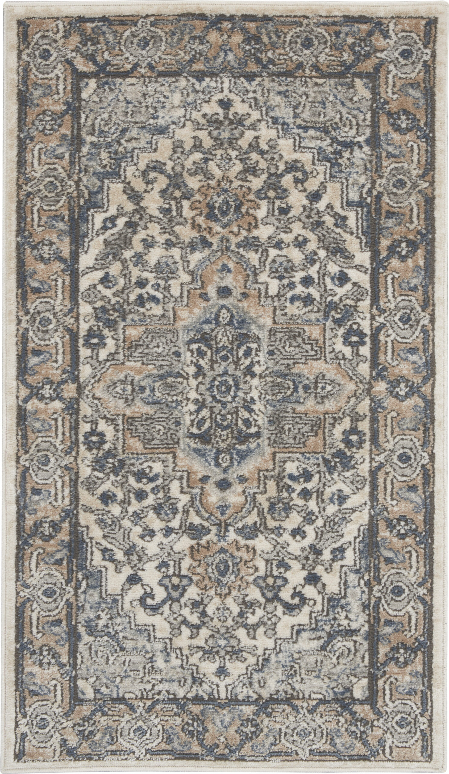 Nourison Quarry QUA05 Ivory Grey Area Rug