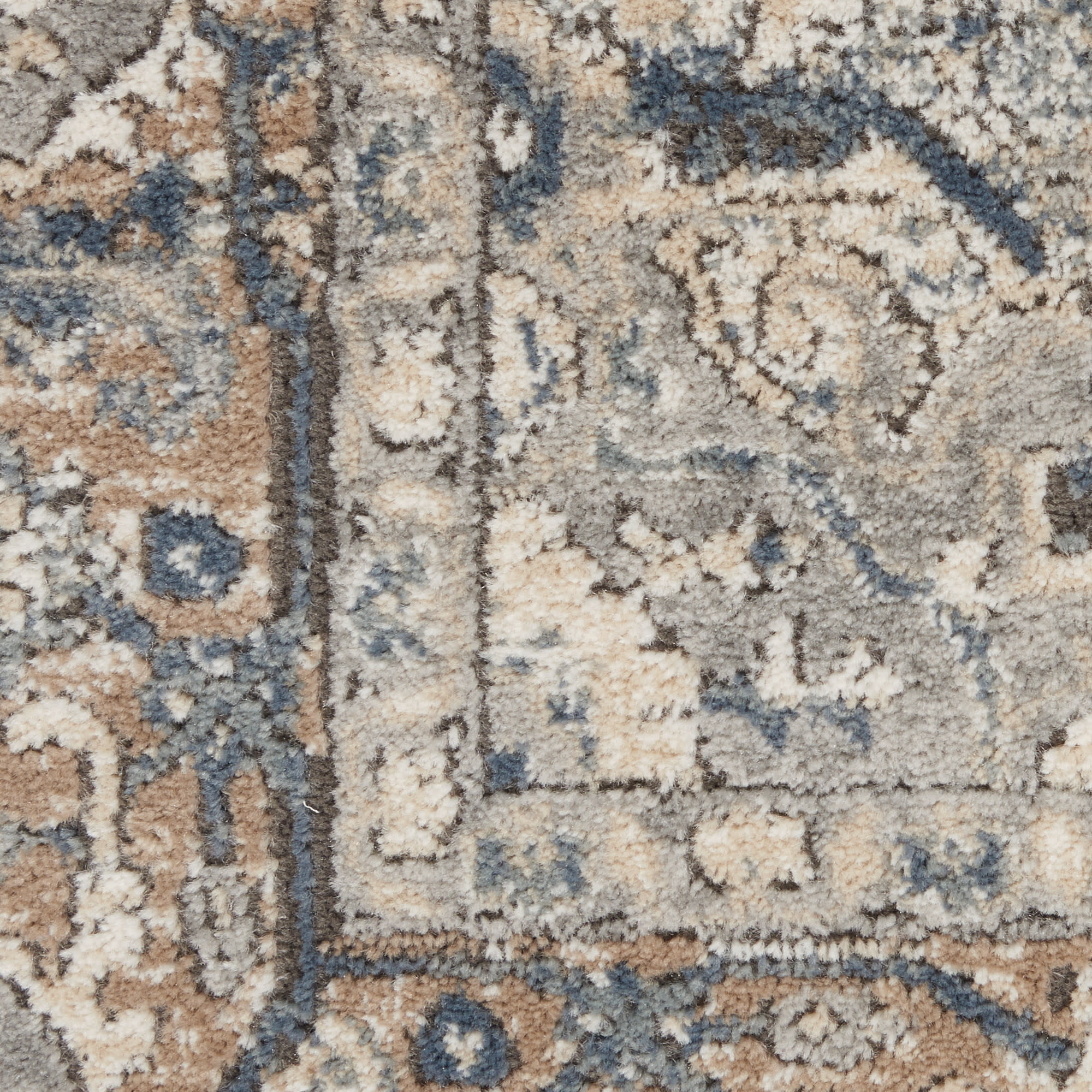 Nourison Quarry QUA05 Ivory Grey Area Rug - Image 4