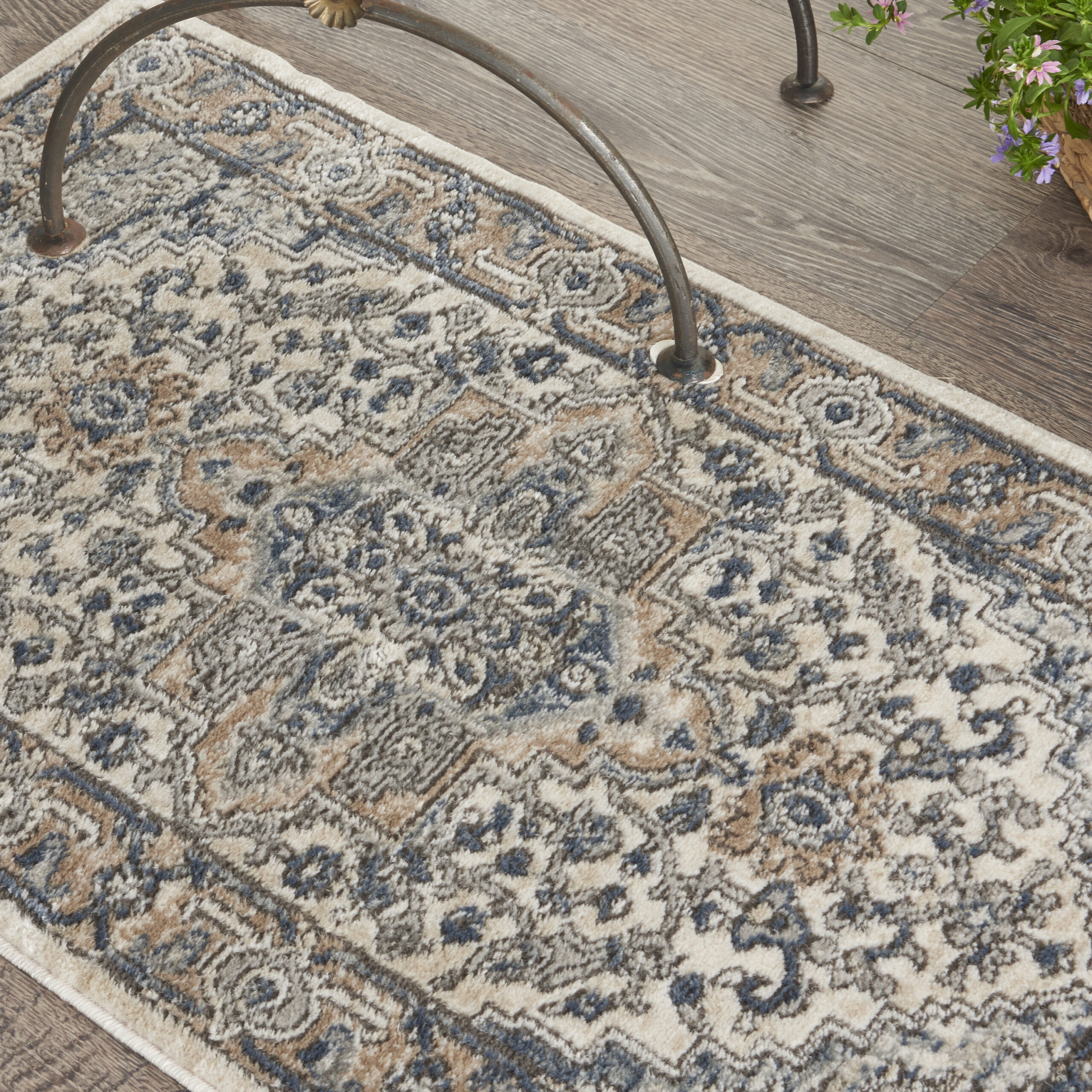Nourison Quarry QUA05 Ivory Grey Area Rug - Image 6