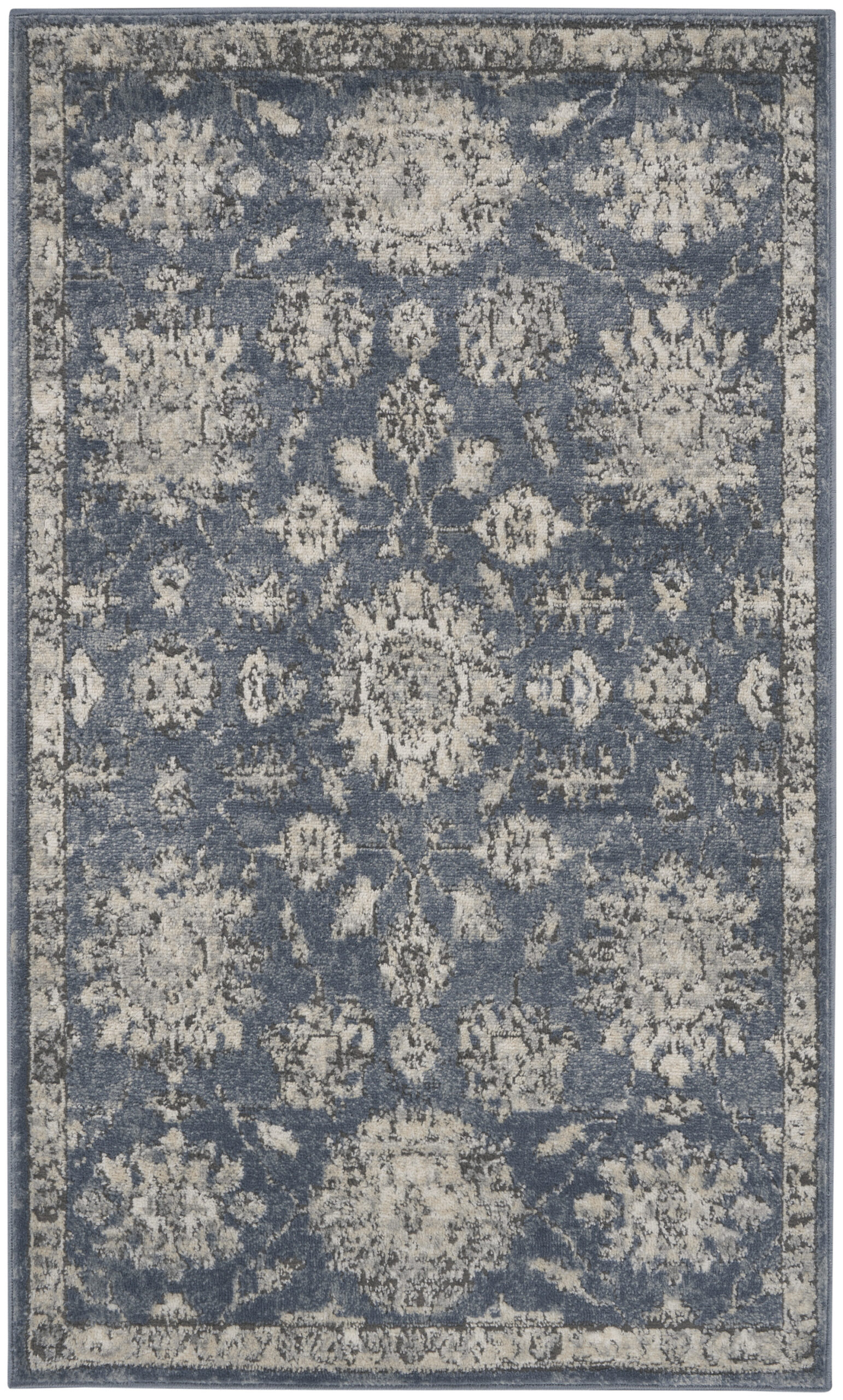 Nourison Quarry QUA06 Blue Beige Area Rug