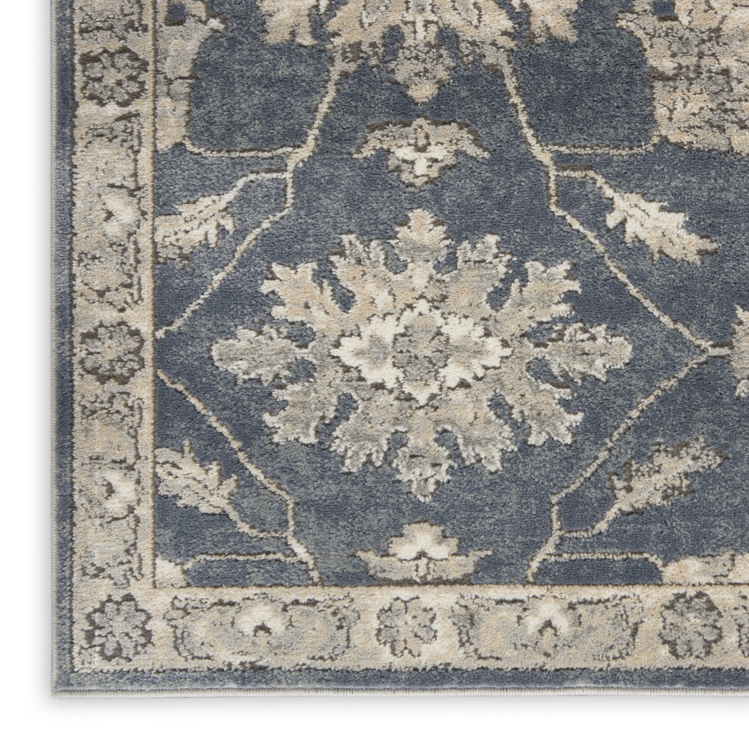 Nourison Quarry QUA06 Blue Beige Area Rug - Image 2