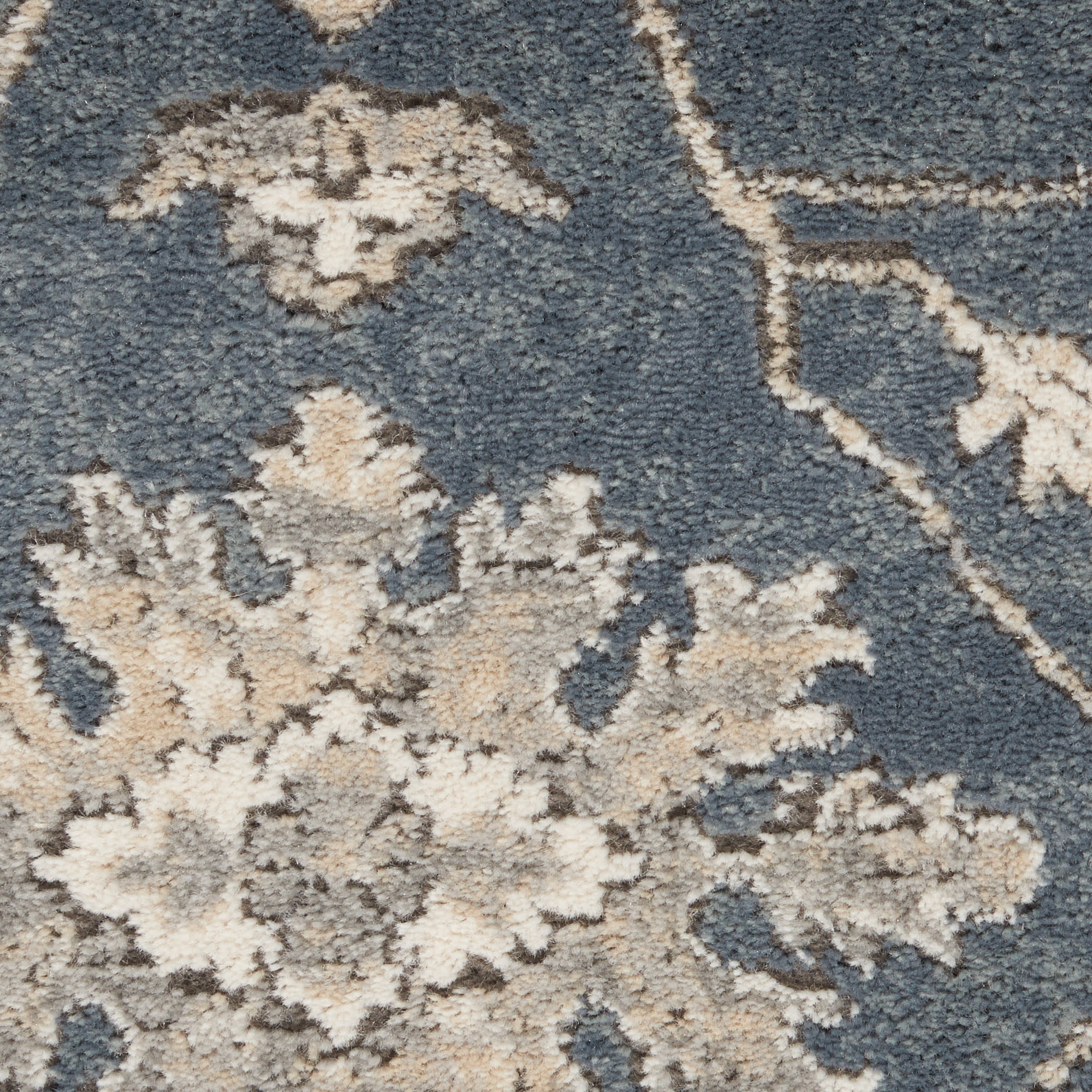 Nourison Quarry QUA06 Blue Beige Area Rug - Image 4