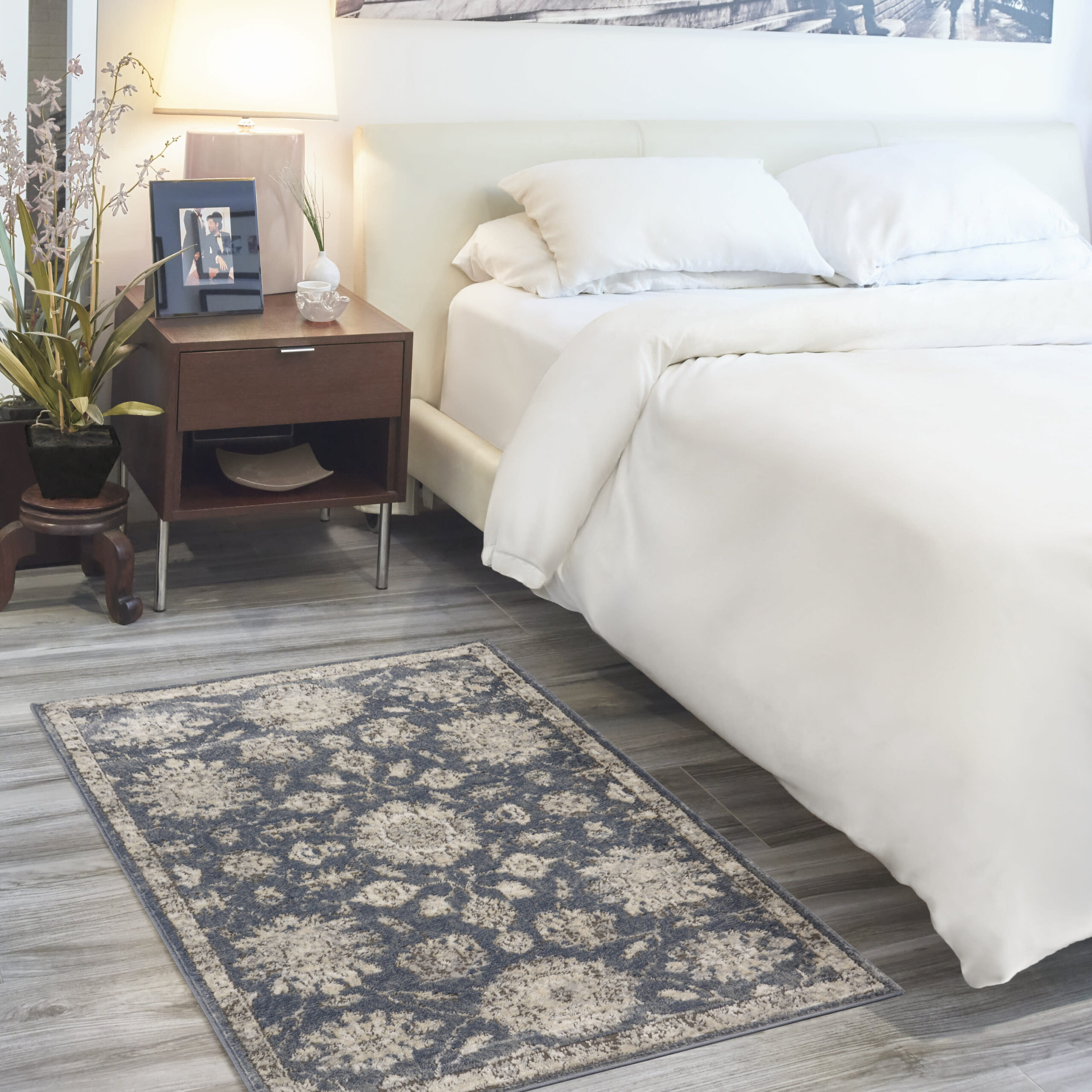 Nourison Quarry QUA06 Blue Beige Area Rug - Image 5