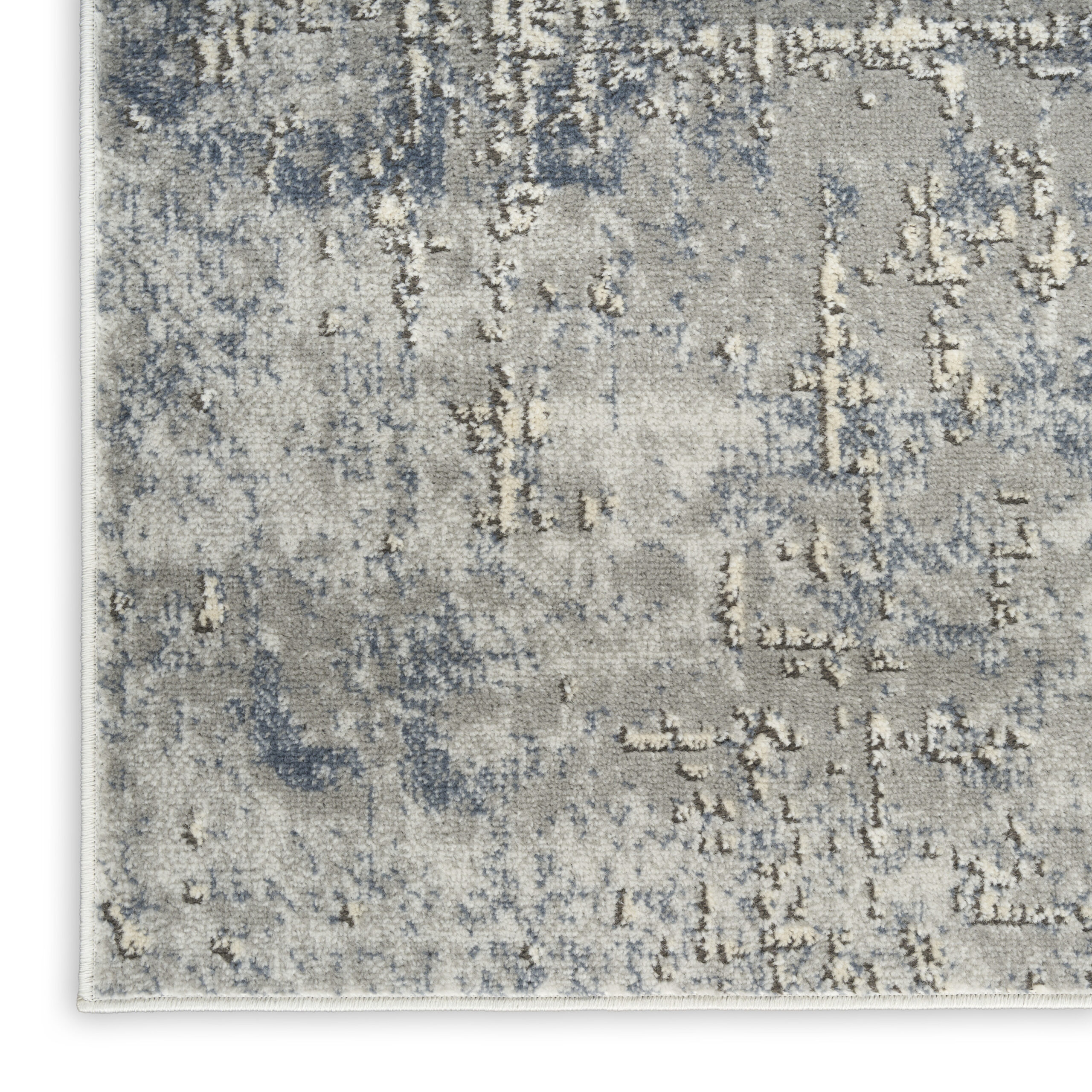 Nourison Quarry QUA17 Dark Grey Area Rug - Image 2