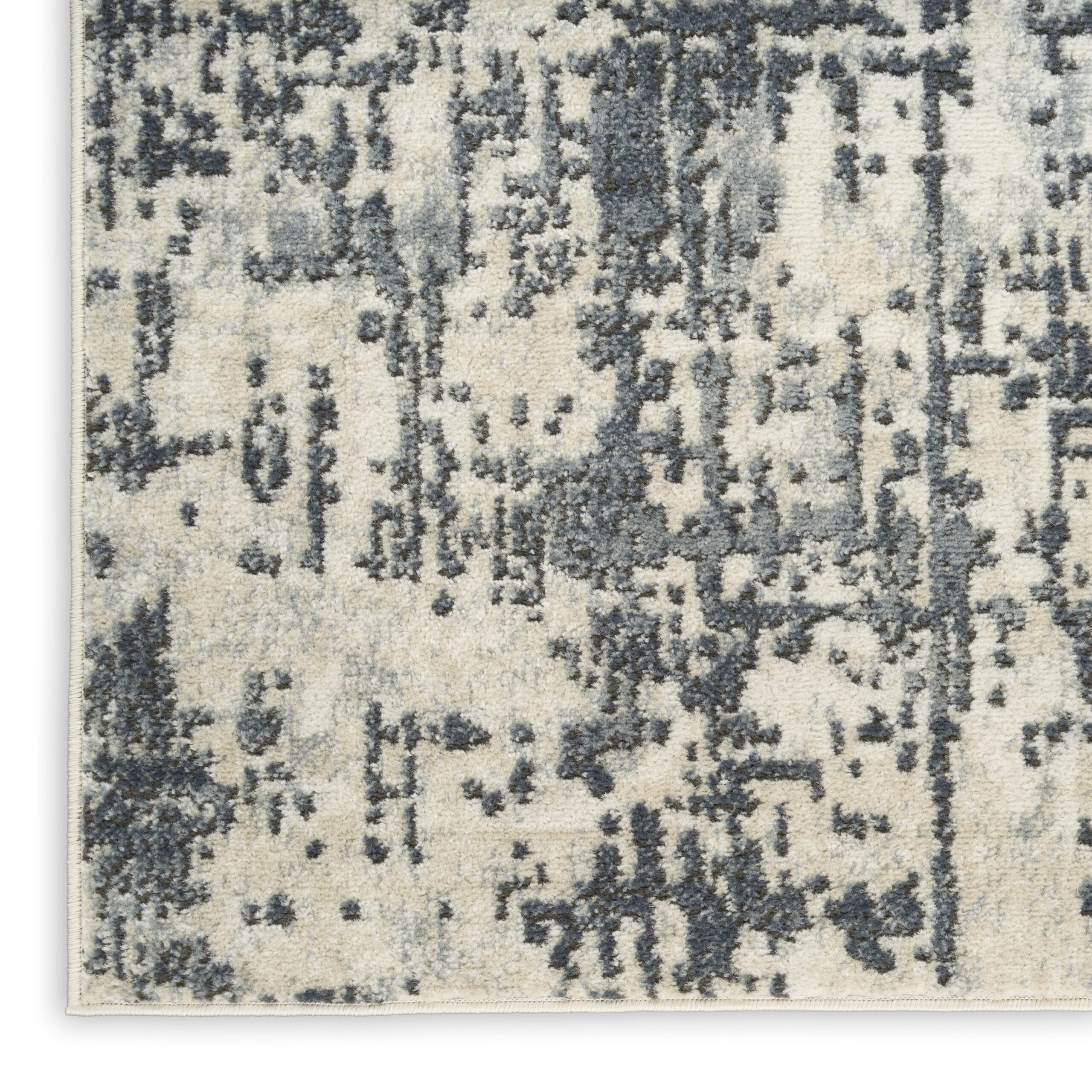 Nourison Quarry QUA17 Ivory Grey Area Rug - Image 2