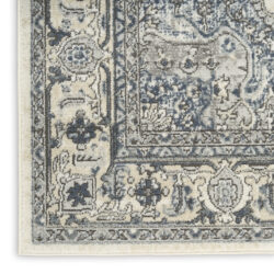 Alternative view of Nourison Quarry QUA18 Ivory Navy Area Rug