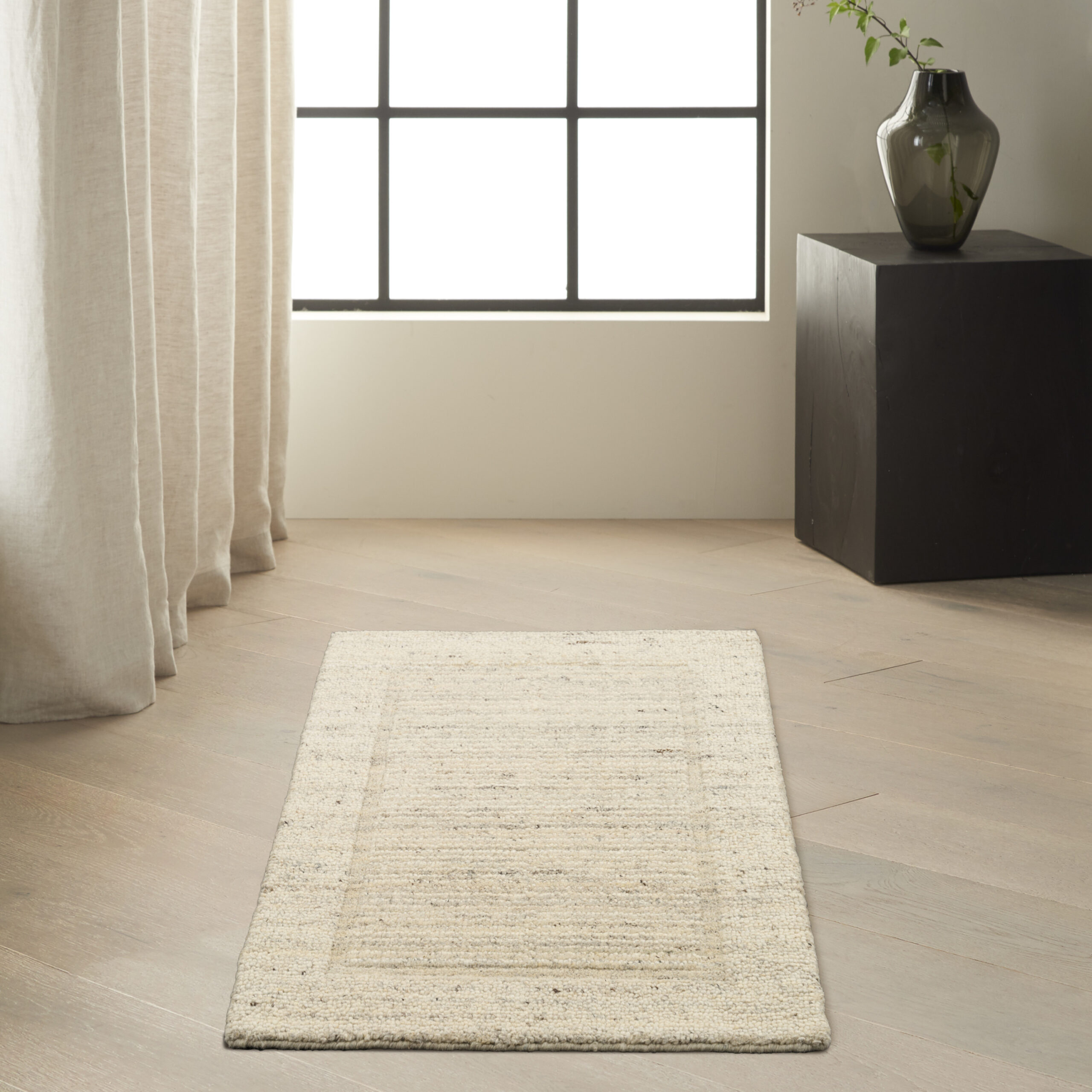 Calvin Klein CK082 Ridge RDG01 Ivory Area Rug - Image 5