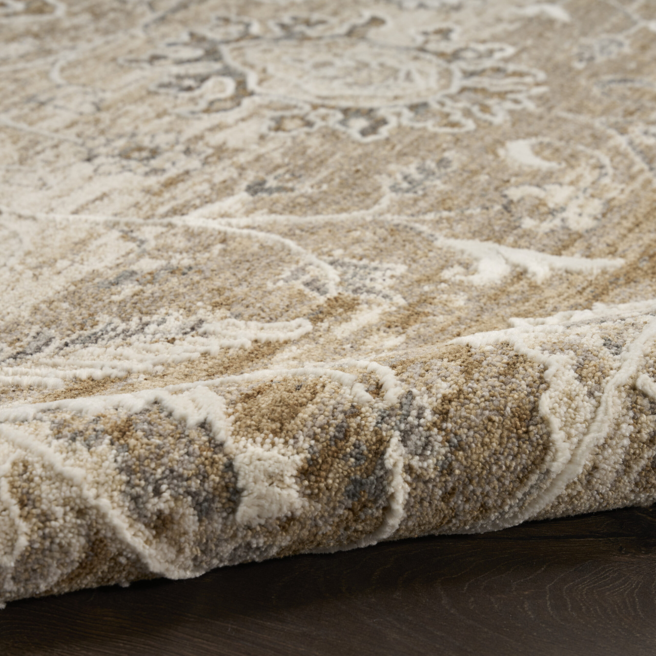 Nourison Retreat RET01 Beige Area Rug - Image 3