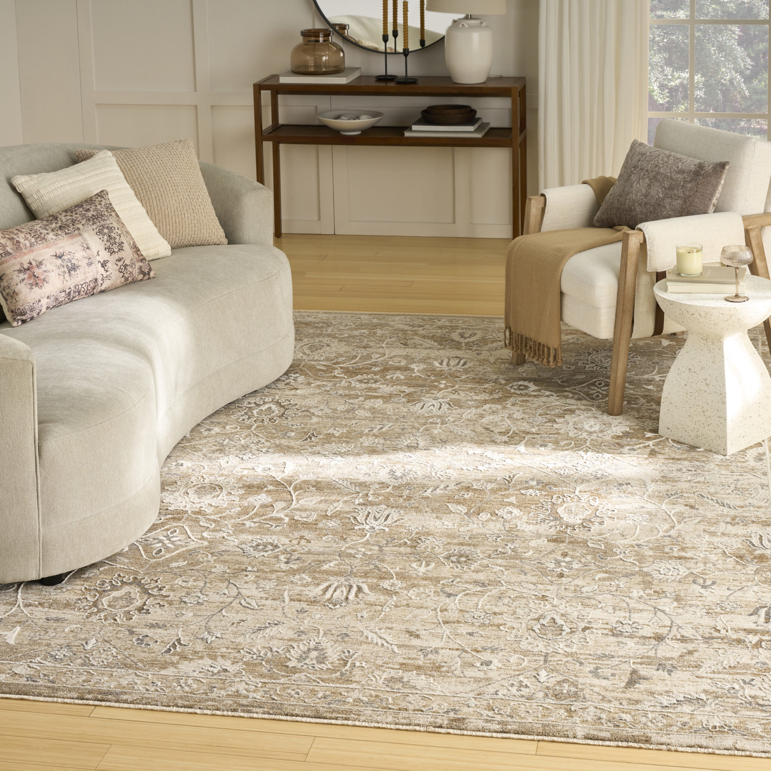 Nourison Retreat RET01 Beige Area Rug - Image 5