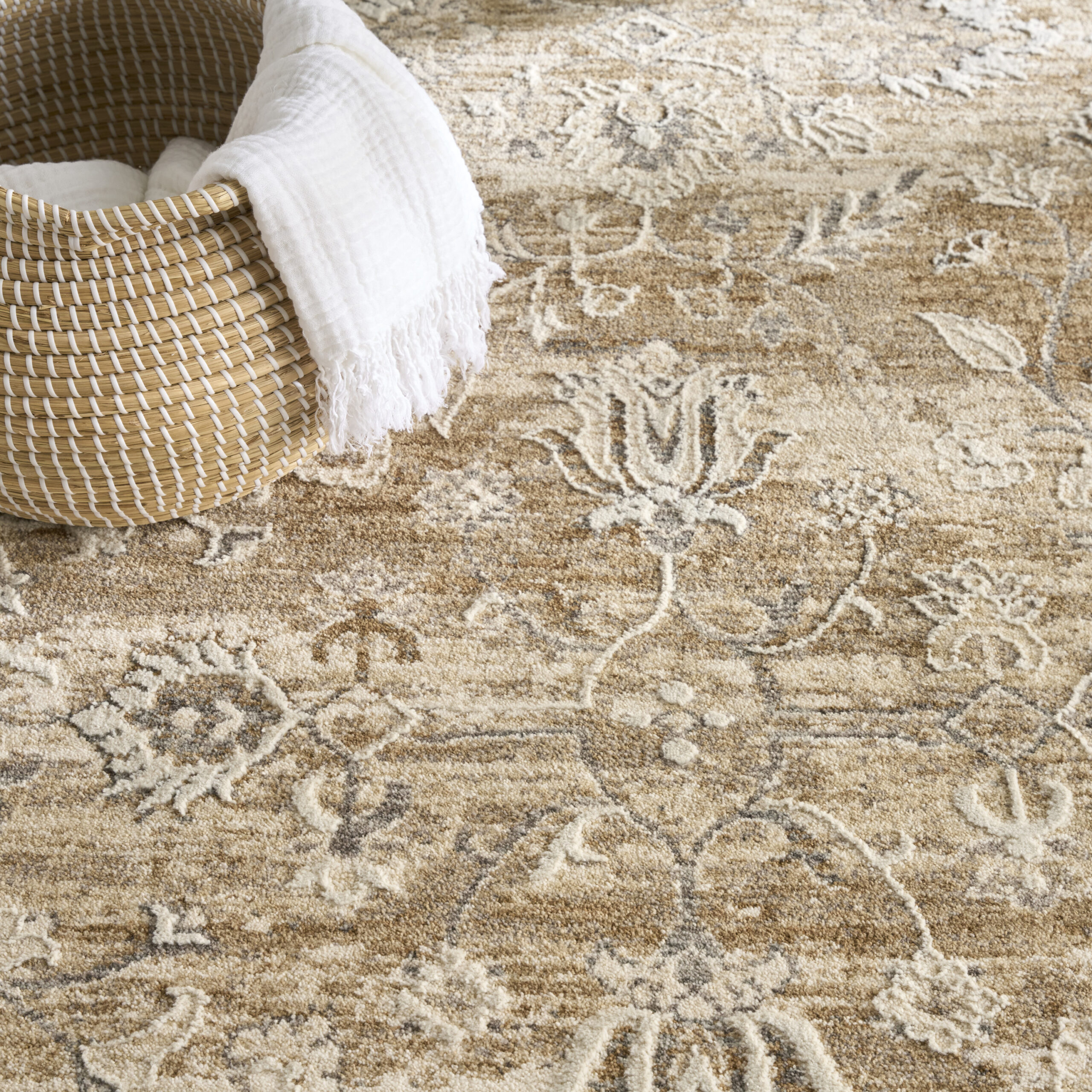 Nourison Retreat RET01 Beige Area Rug - Image 6