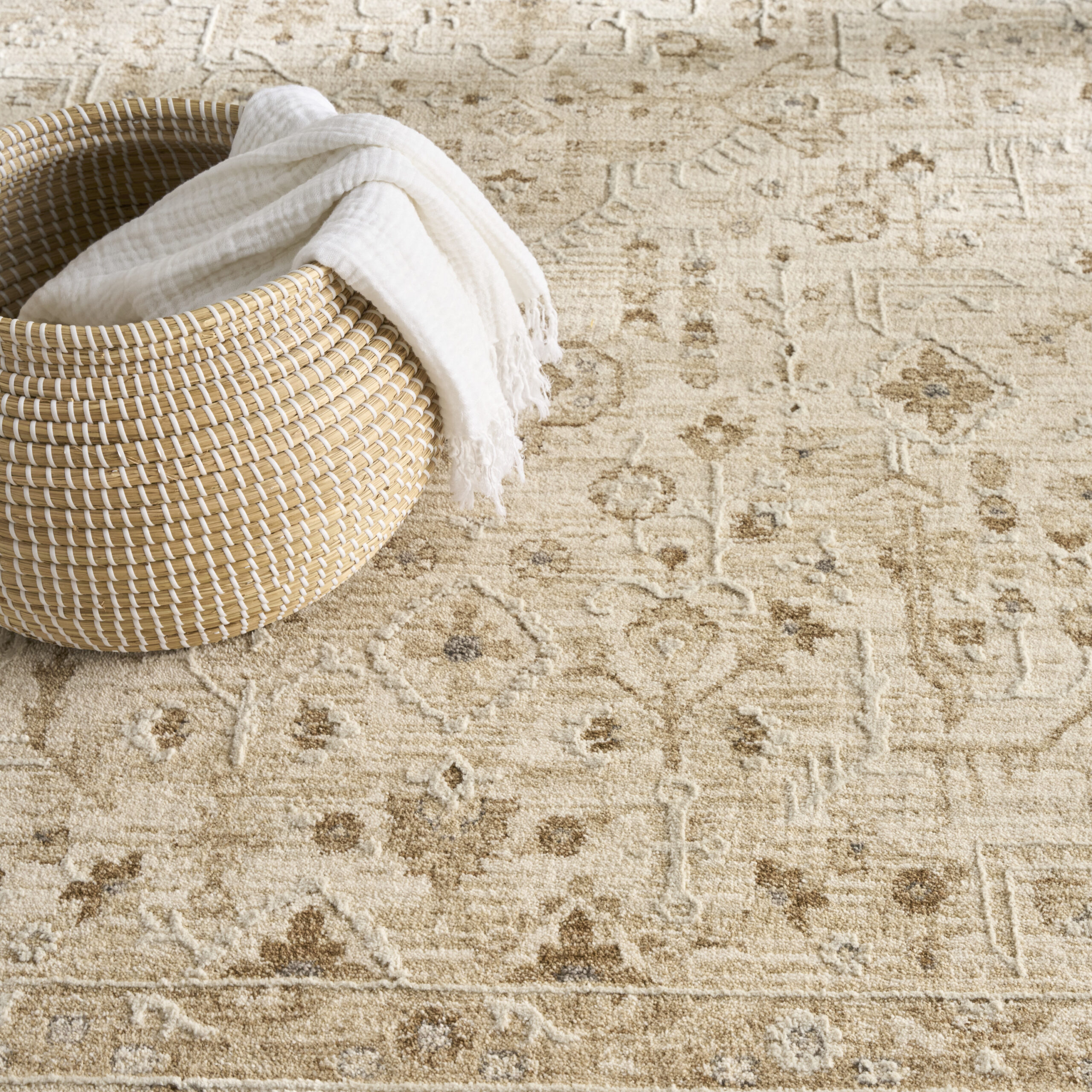 Nourison Retreat RET02 Beige Area Rug - Image 6