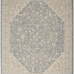 Nourison Retreat RET03 Ivory Blue Area Rug