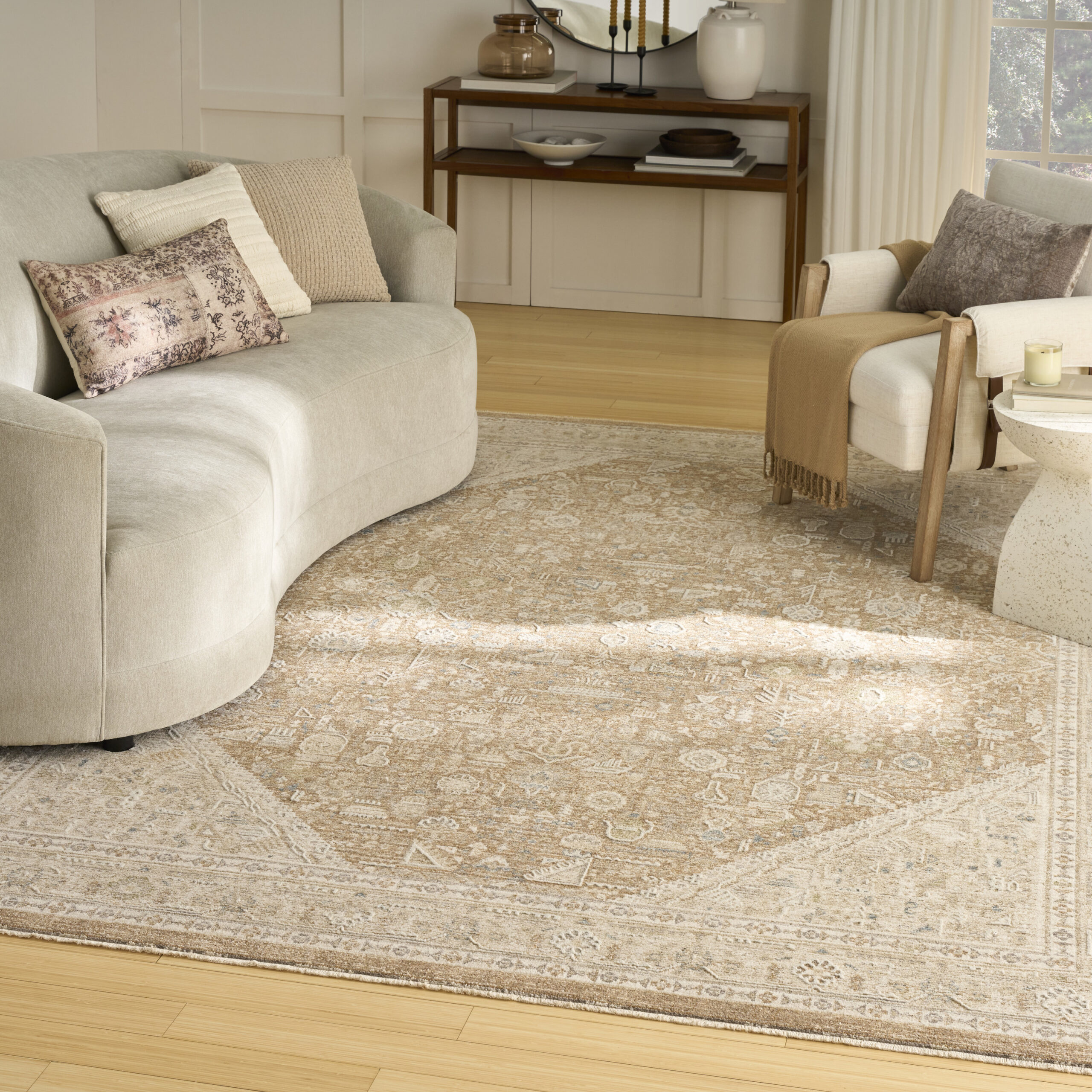 Nourison Retreat RET03 Mocha Area Rug - Image 5