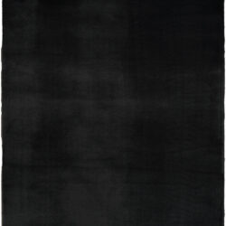 Nourison Soft Plush Rabbit Fur SFF01 Black Area Rug