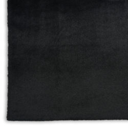 Alternative view of Nourison Soft Plush Rabbit Fur SFF01 Black Area Rug