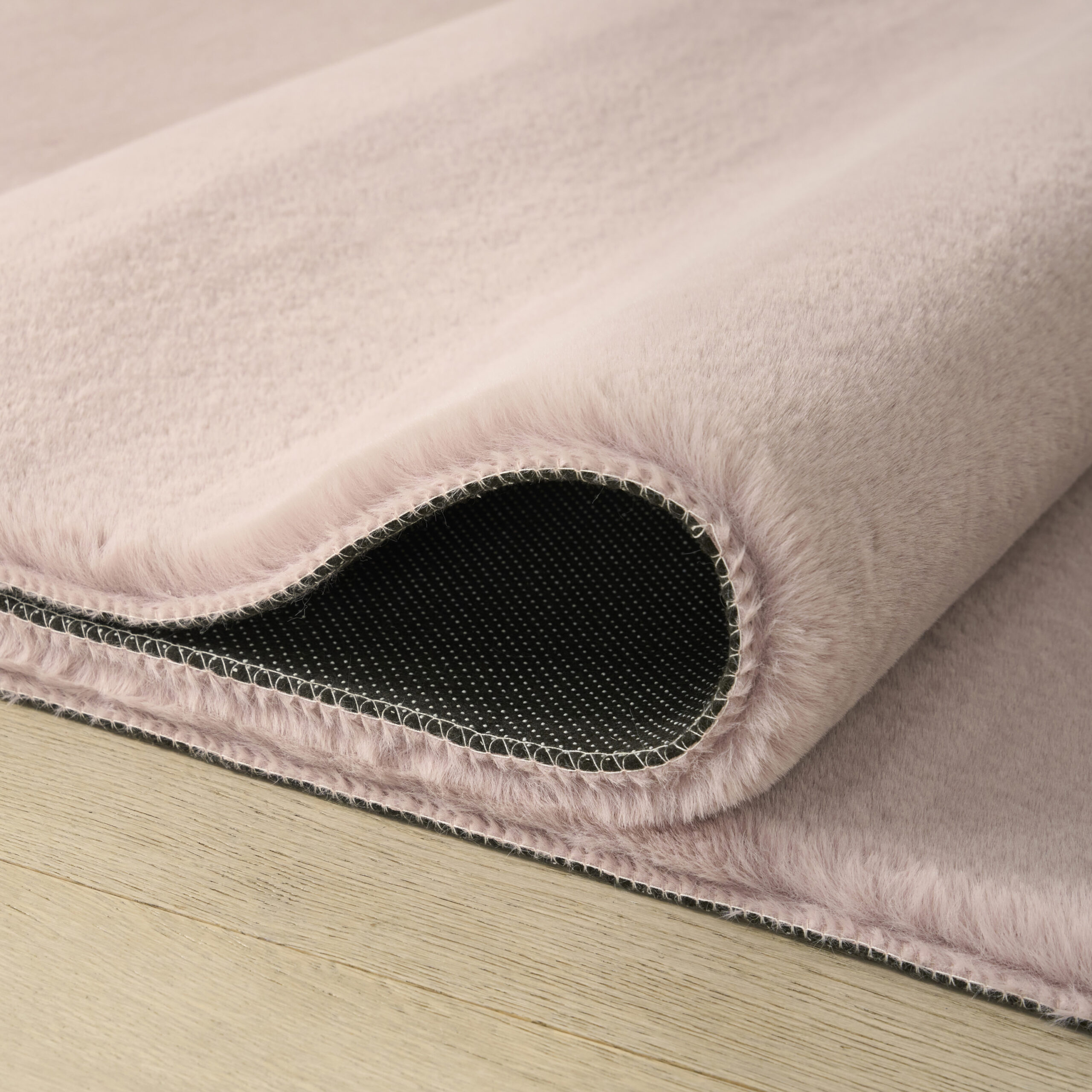 Nourison Soft Plush Rabbit Fur SFF01 Lavender Area Rug - Image 3