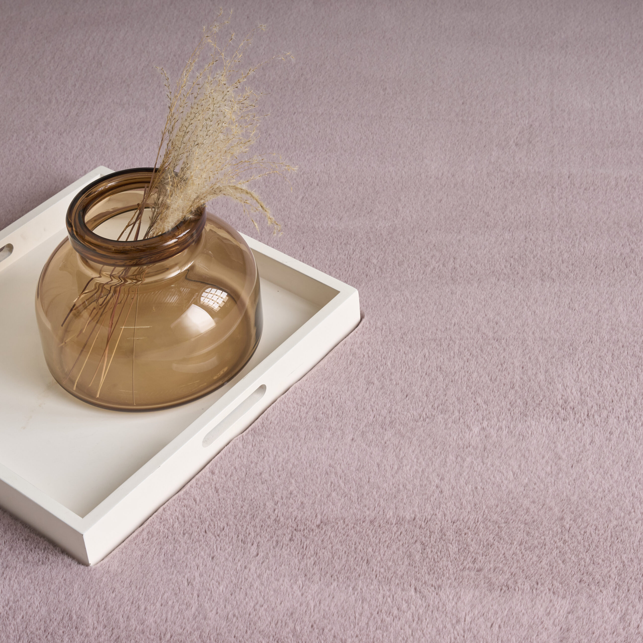 Nourison Soft Plush Rabbit Fur SFF01 Lavender Area Rug - Image 6