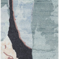 Nourison Silk Shadows SHA25 Blue Pink Area Rug