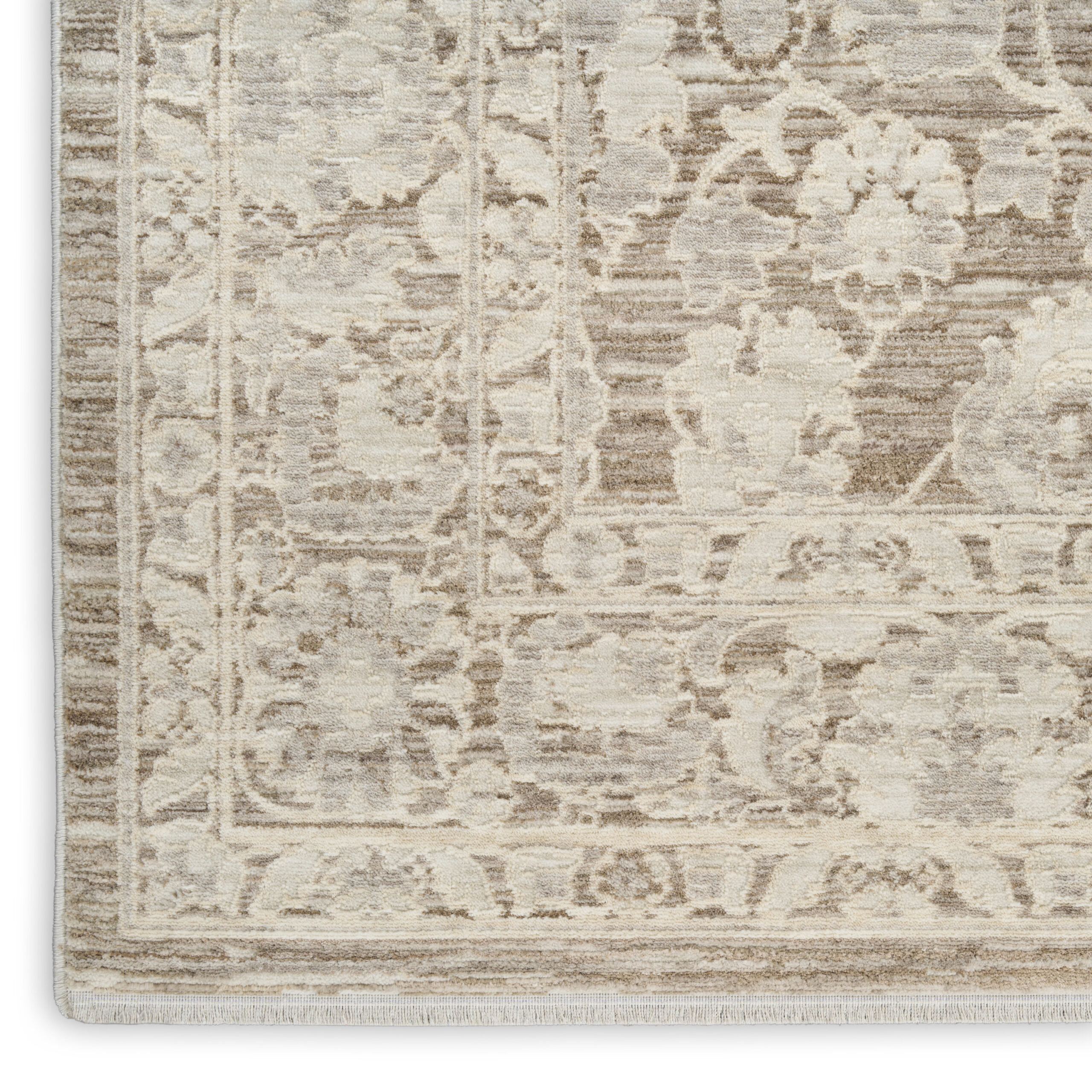 Nourison Shadows SHW03 Ivory Mocha Area Rug - Image 2
