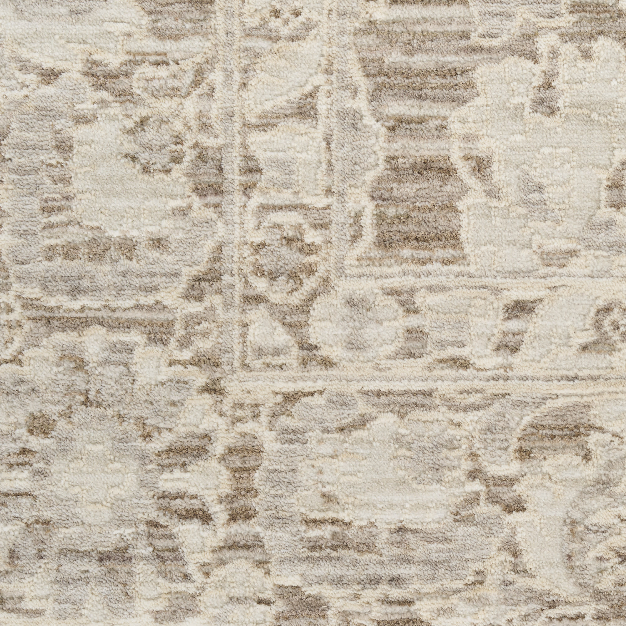 Nourison Shadows SHW03 Ivory Mocha Area Rug - Image 4