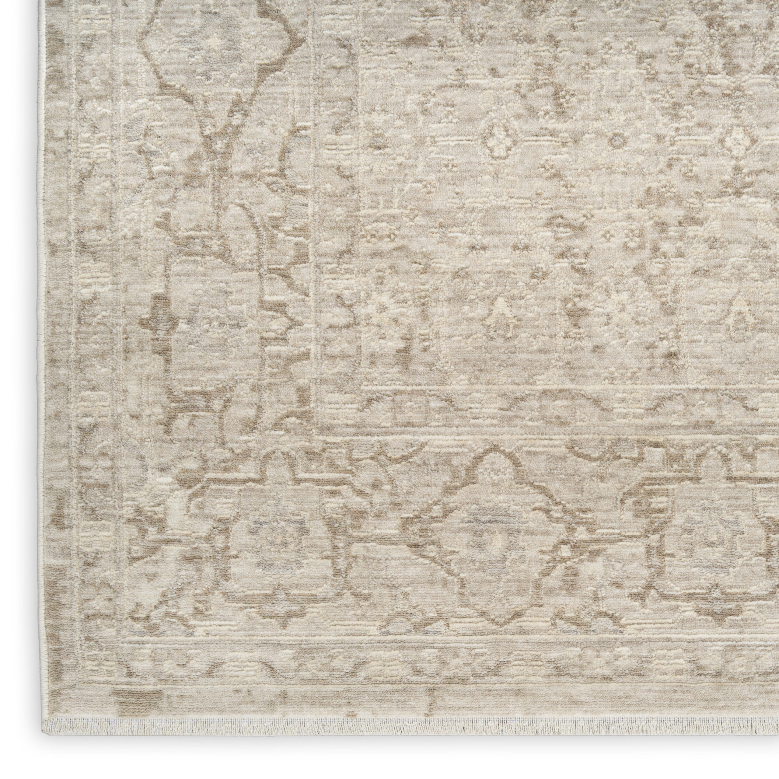 Nourison Shadows SHW04 Ivory Grey Area Rug - Image 2