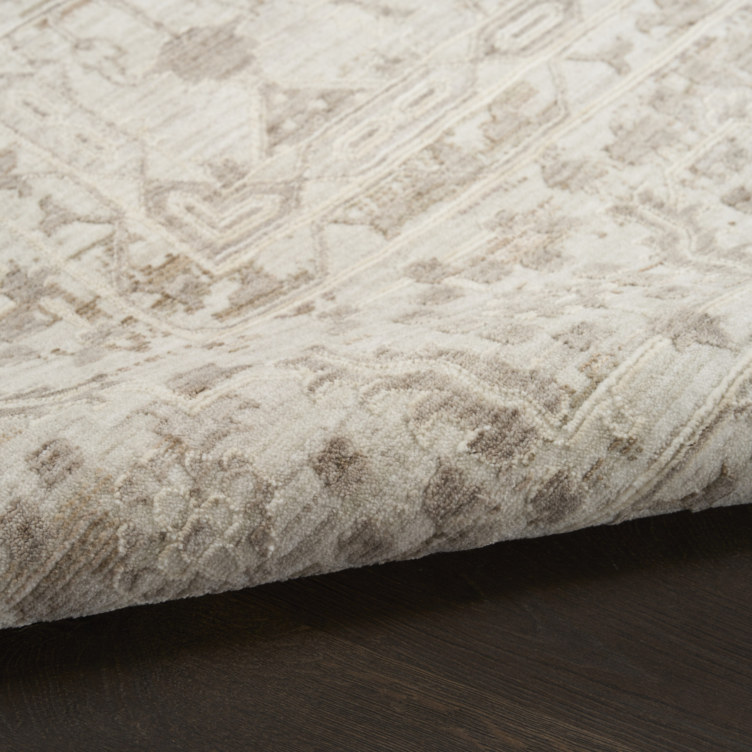 Nourison Shadows SHW05 Ivory Grey Area Rug - Image 3