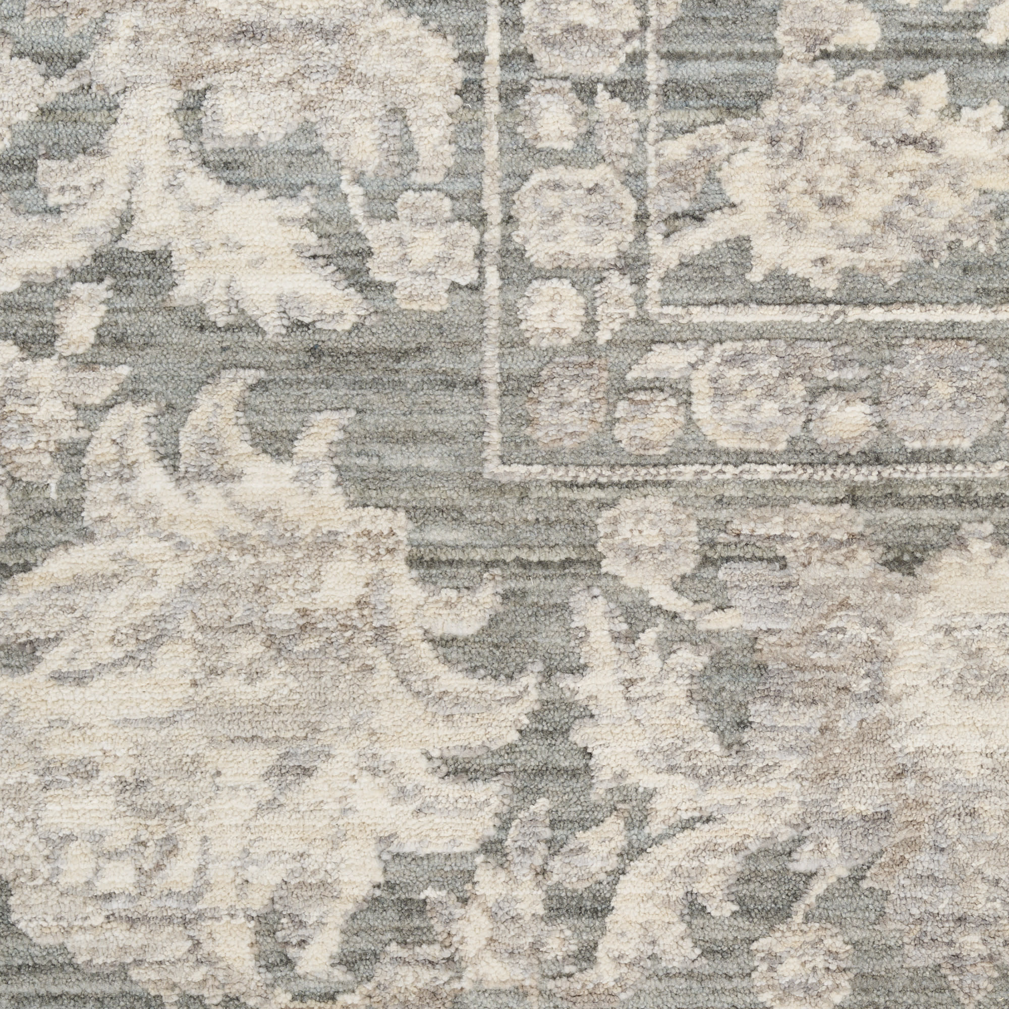 Nourison Shadows SHW08 Sage Ivory Area Rug - Image 4