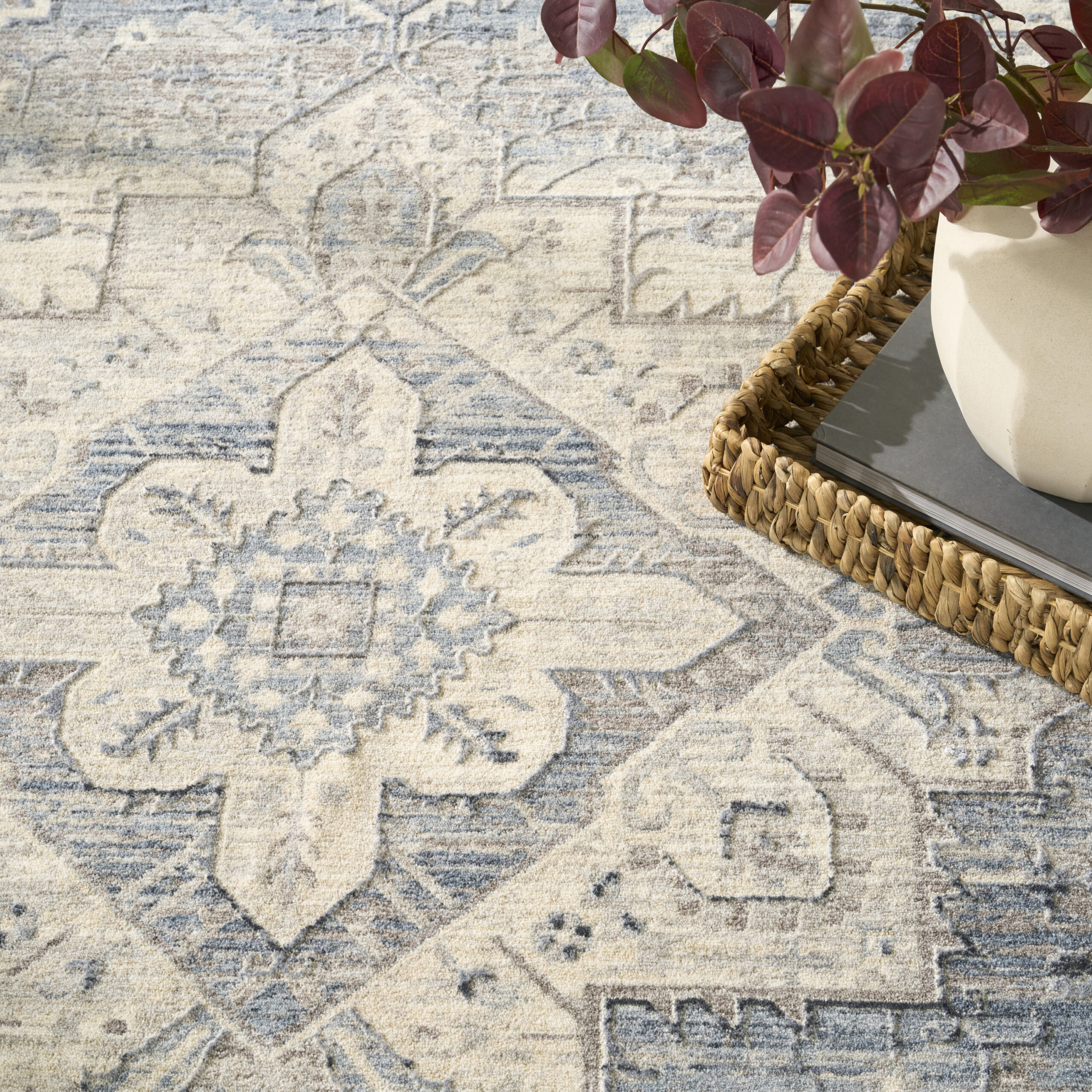 Nourison Sultana SLL02 Blue Area Rug - Image 6