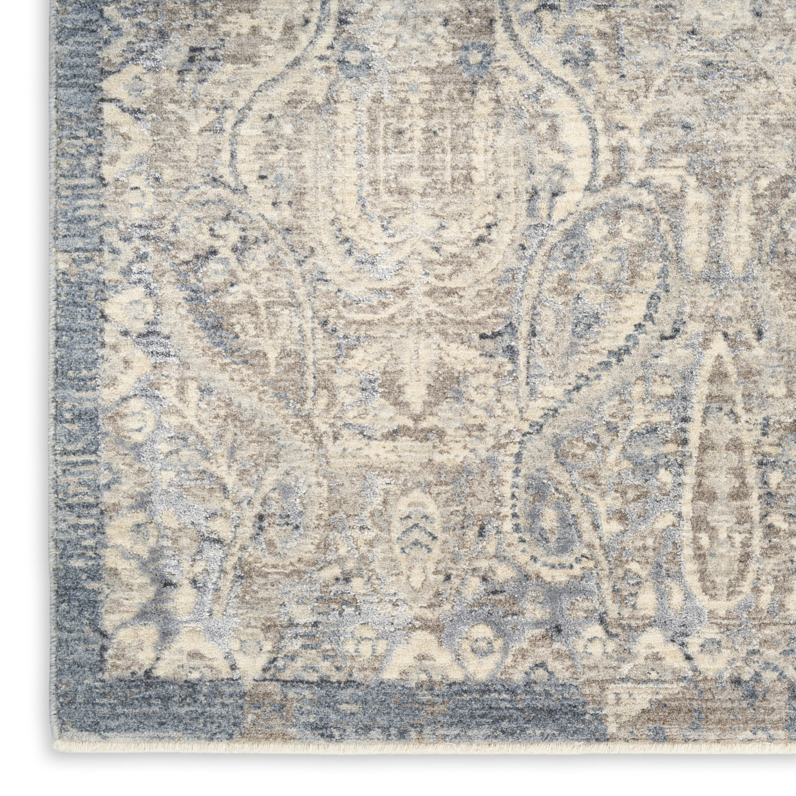 Nourison Sultana SLL03 Grey Blue Area Rug - Image 2