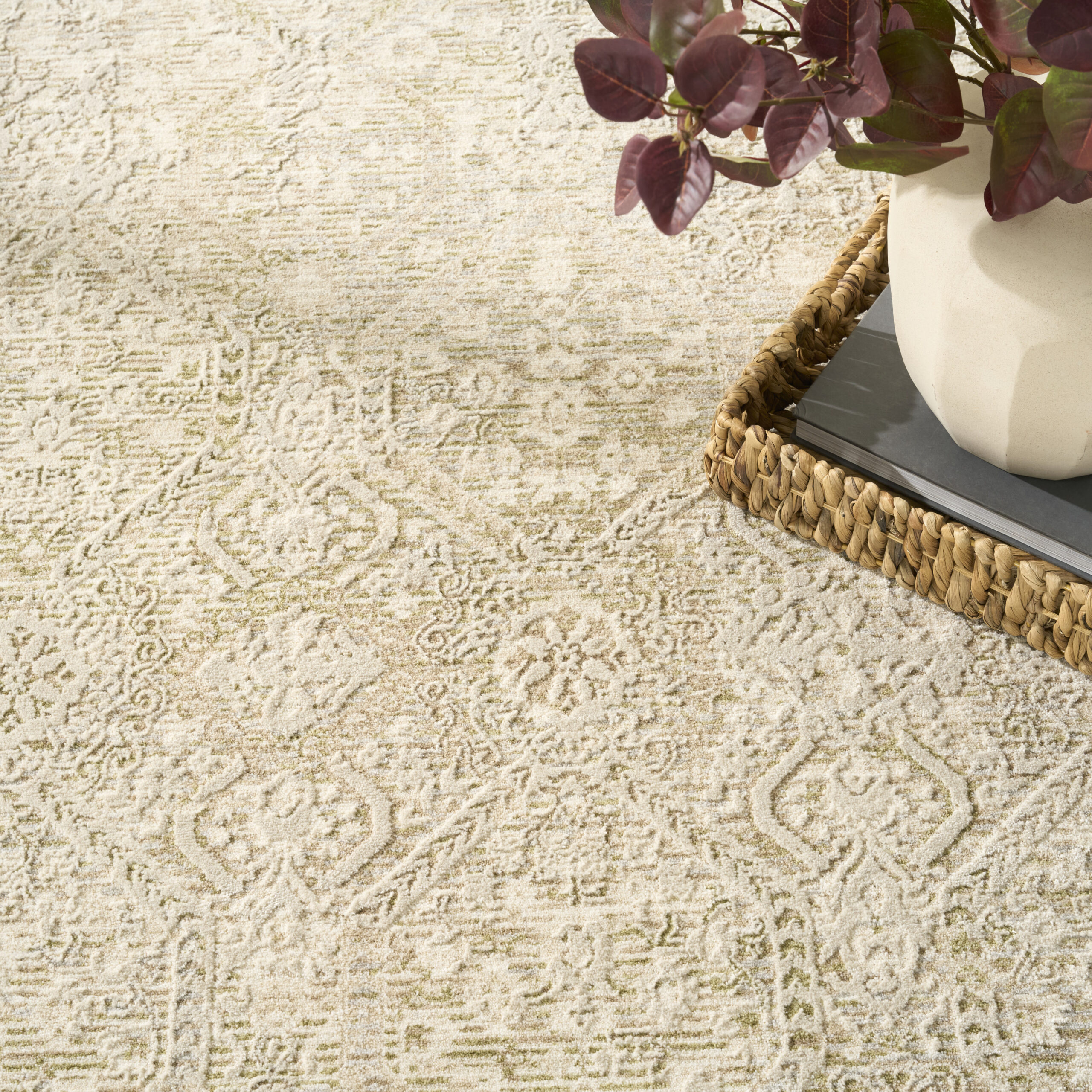 Nourison Sultana SLL05 Beige Green Area Rug - Image 6