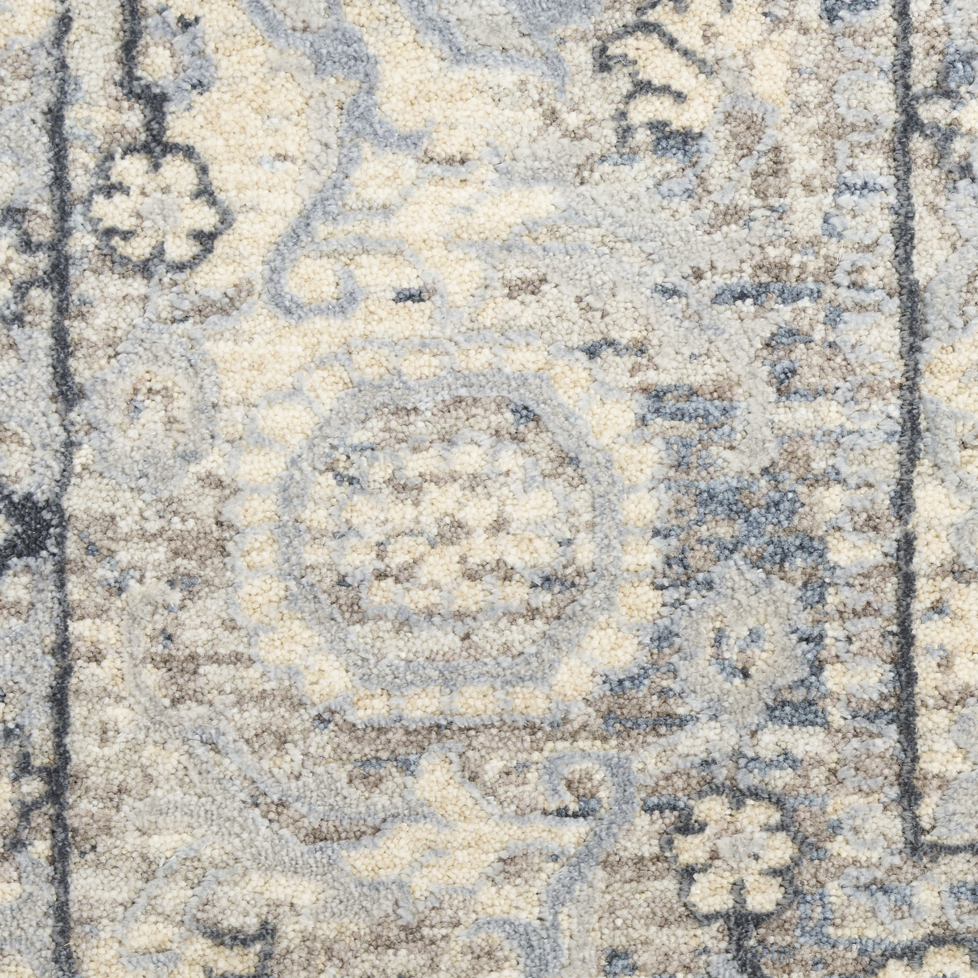 Nourison Sultana SLL06 Ivory Blue Area Rug - Image 4