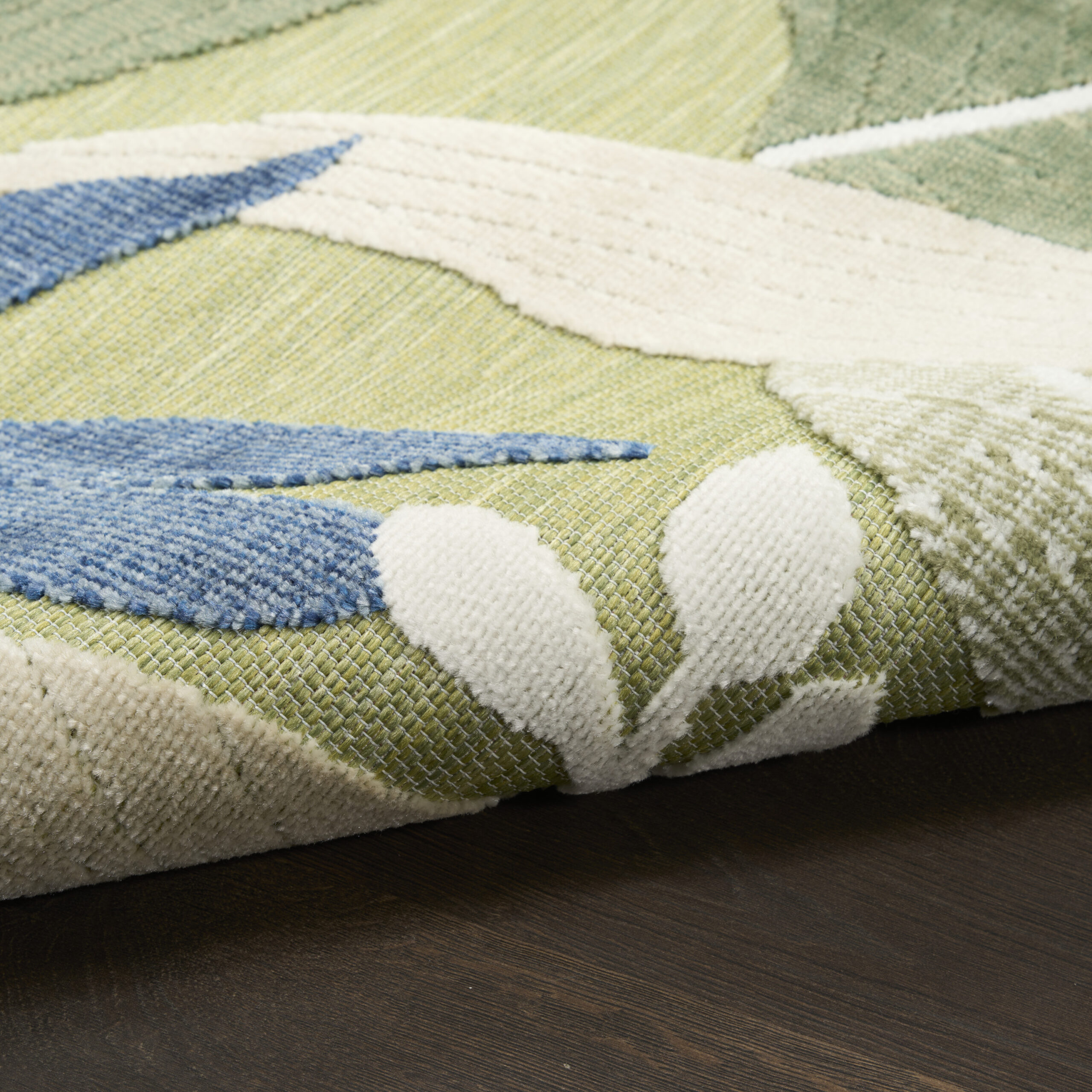 Nourison Suncoast SNC01 Green Blue Area Rug - Image 3