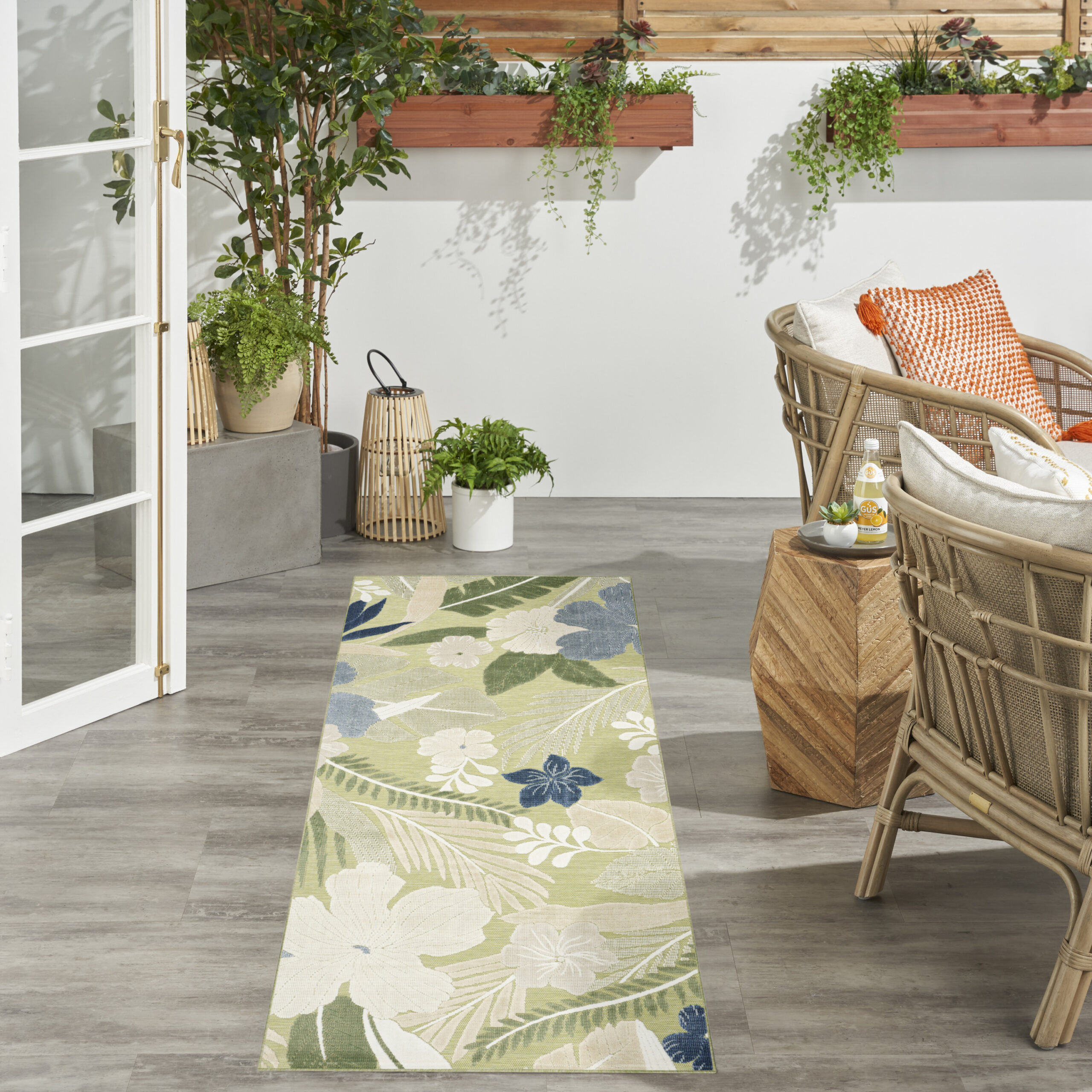 Nourison Suncoast SNC01 Green Blue Area Rug - Image 5
